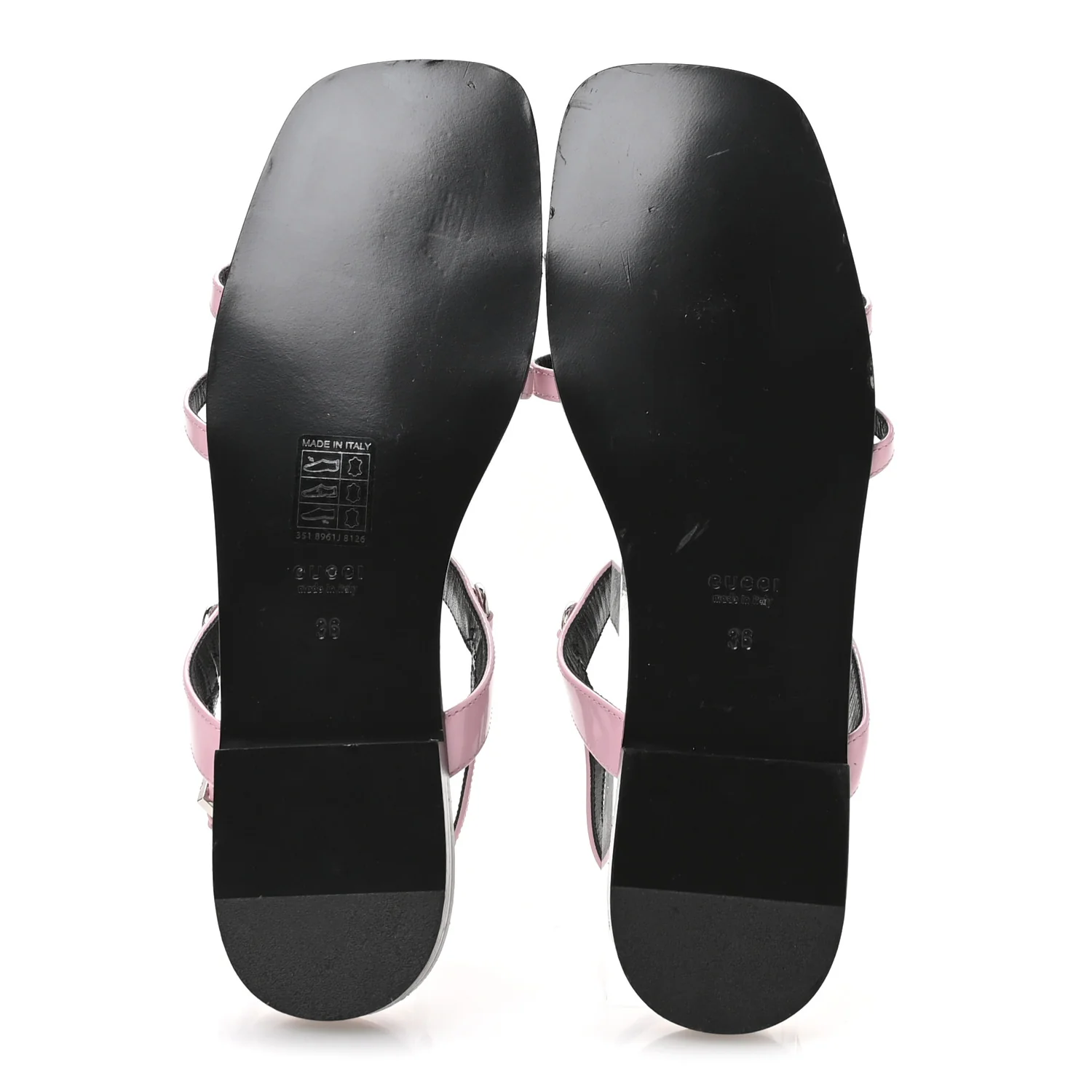 Calfskin Horsebit Divine Slingback Sandals 36 Pink