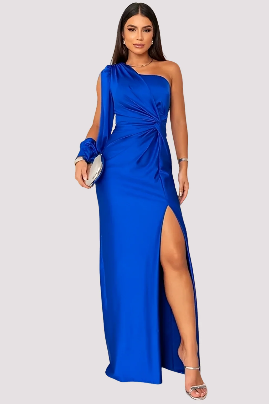 Yaseen - Robe Élégante Asymétrique avec Fente