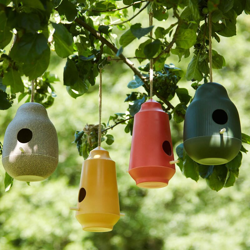 Fuglehus 25 cm natur