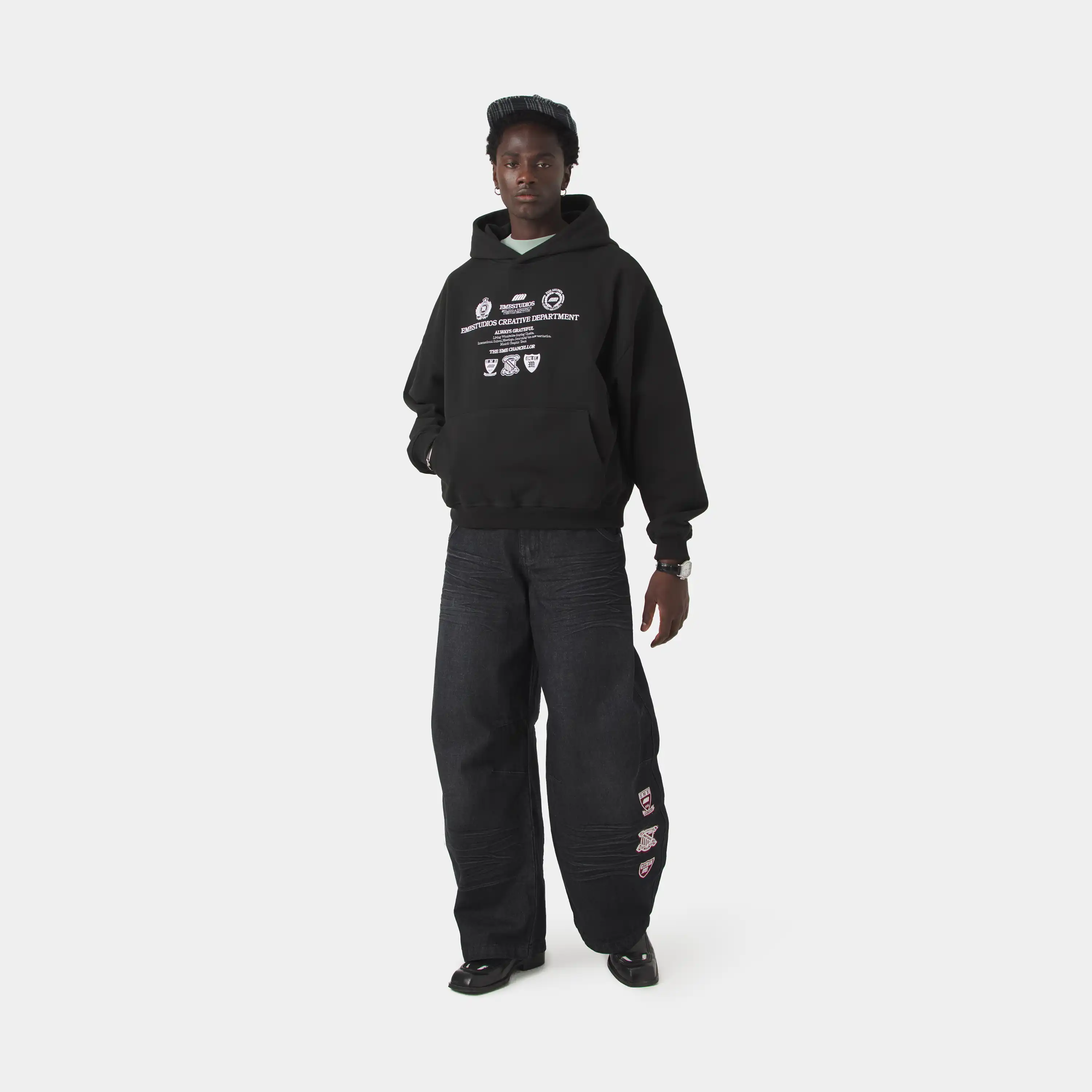 Chancellor Black Oversized Hoodie