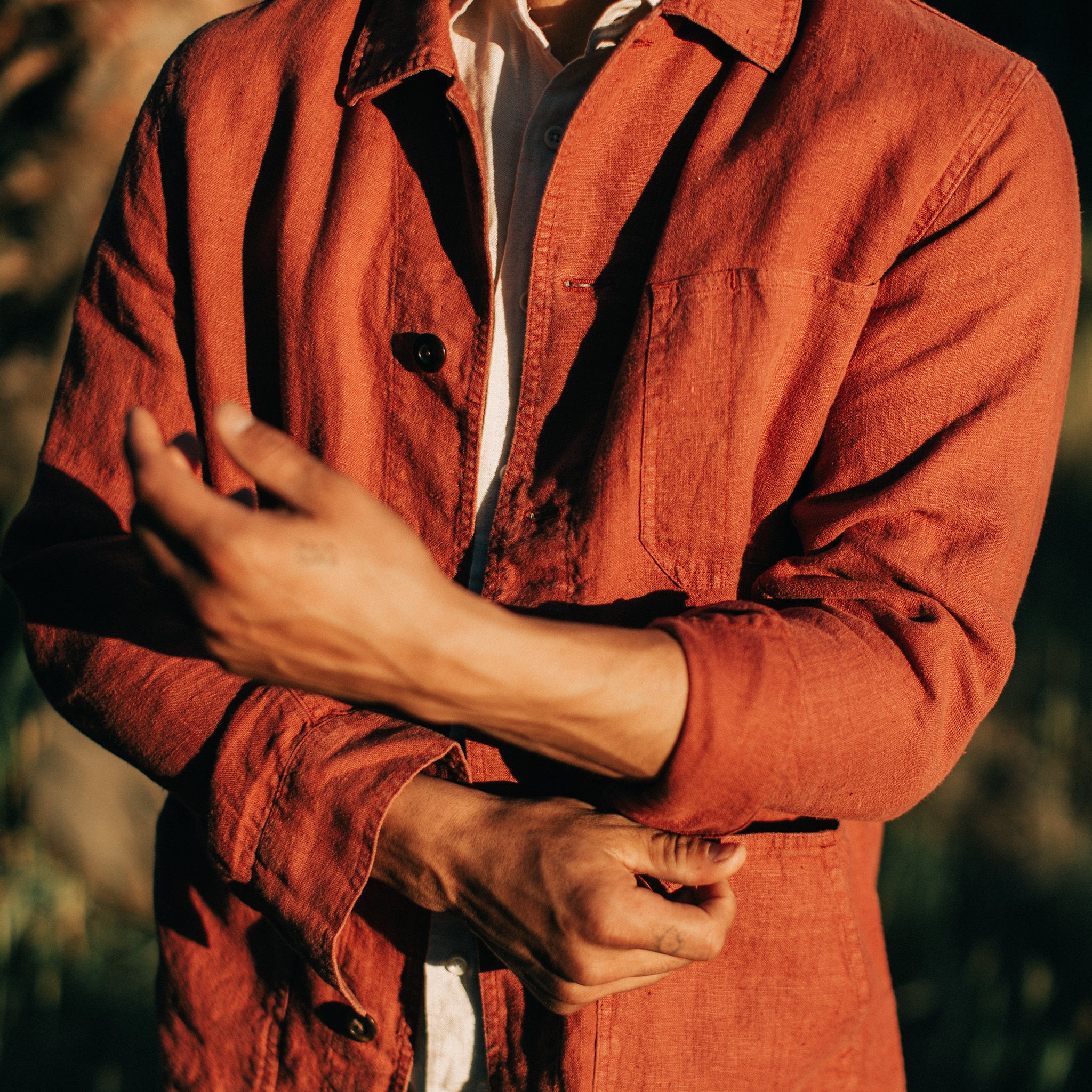 La veste Ojai en chanvre rouille