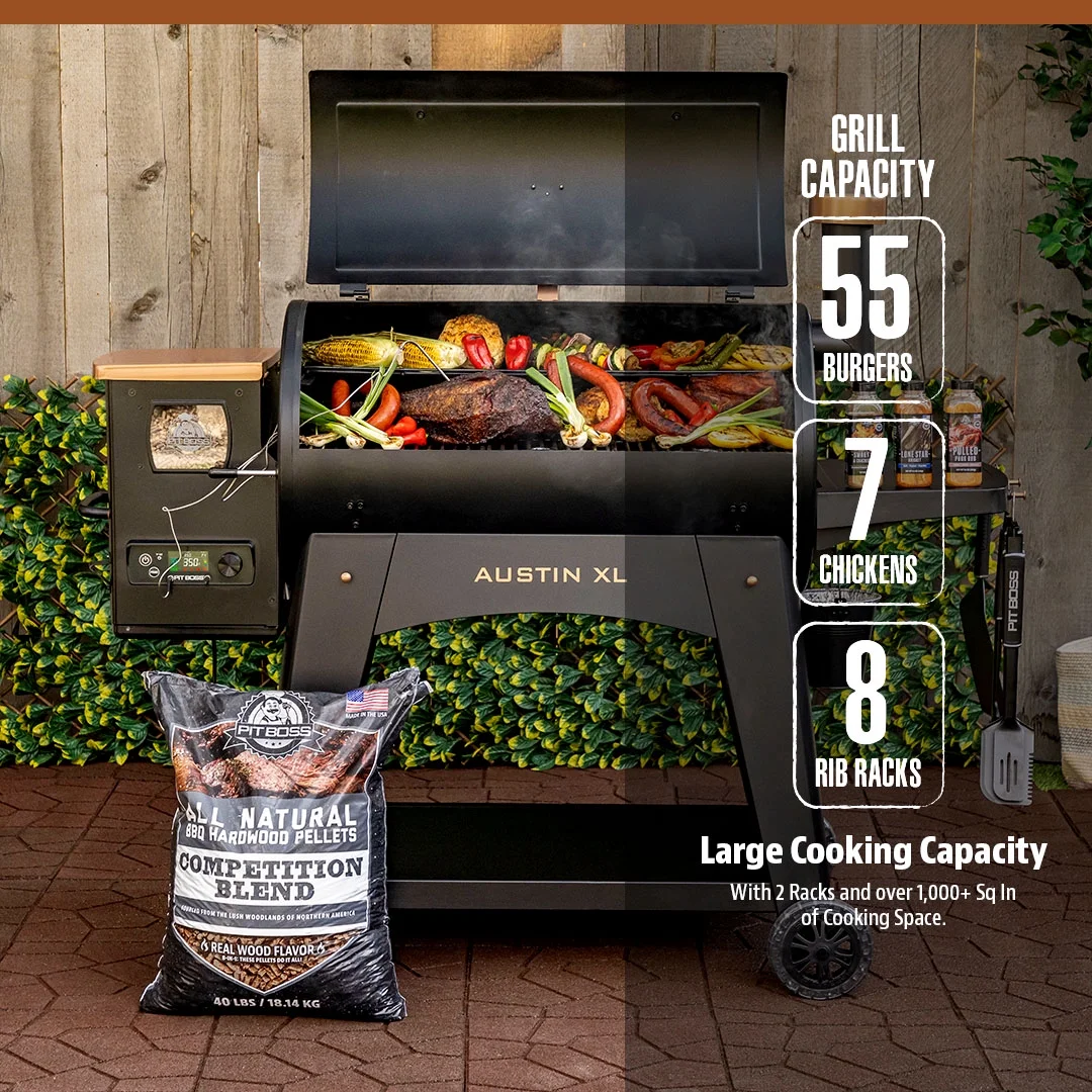 Austin XL 1000 Connected Wood Pellet Grill Onyx Edition with Bluetooth? and Wi-Fi? - Image 2