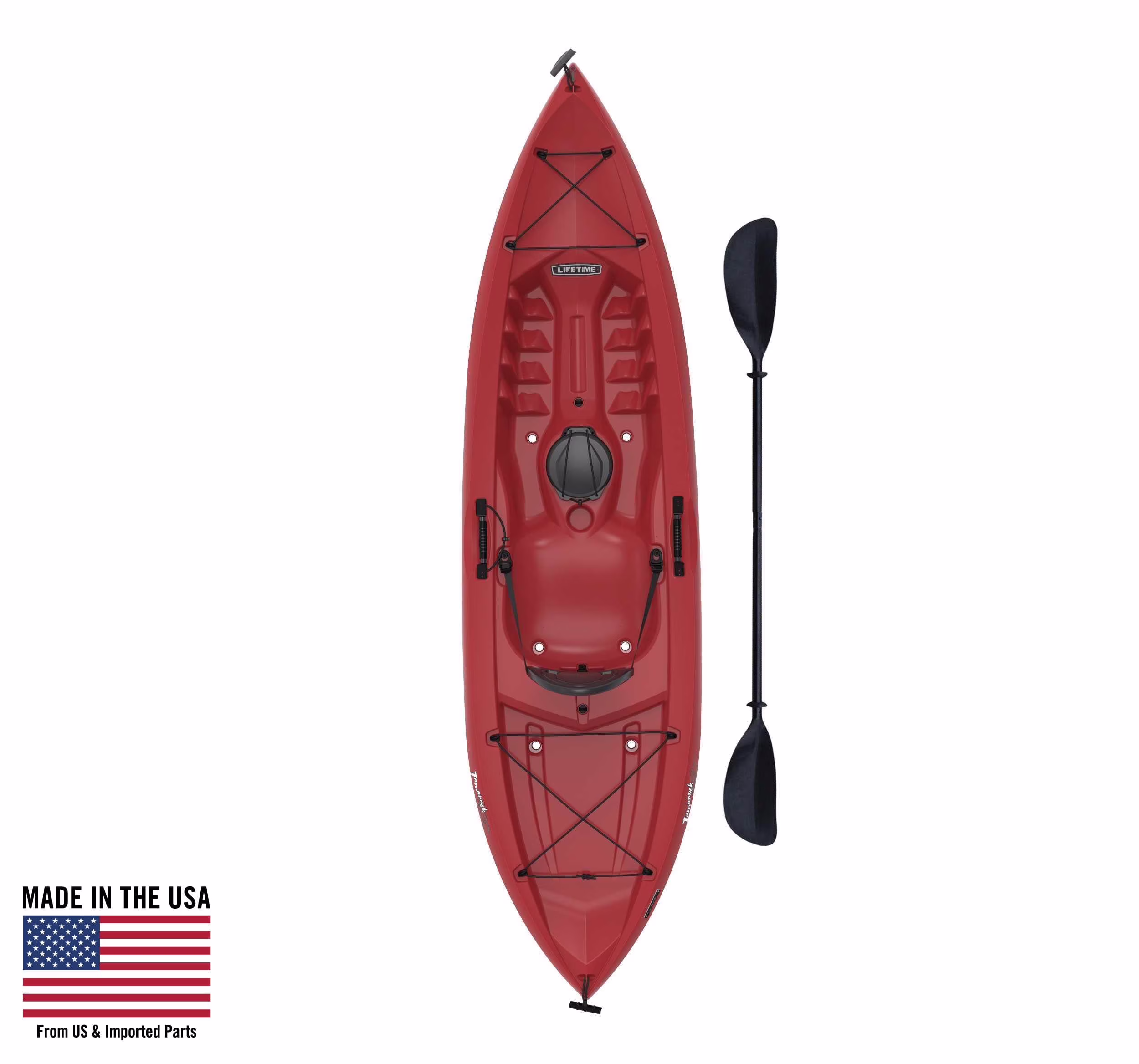 Lifetime Tamarack 10 Ft. Sit - on - Top Kayak, Fire Red (90486)