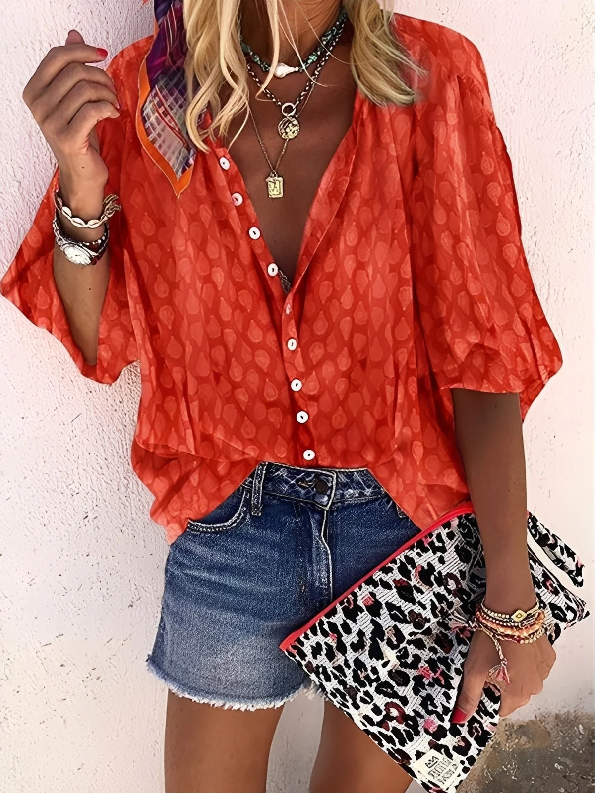 Jesse – Blouse pour femme – décontractée et ample