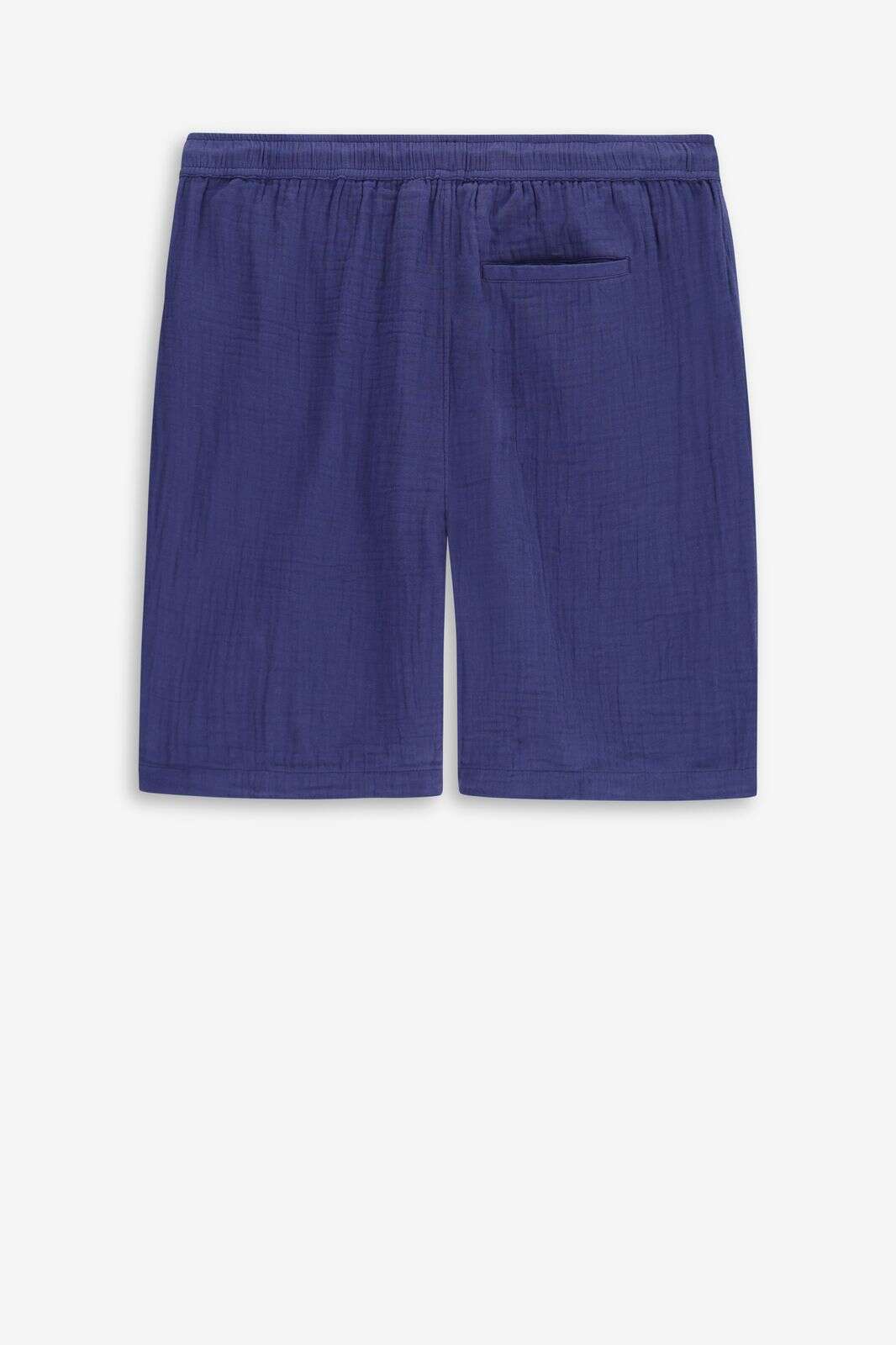 Donkerblauwe mousseline shorts