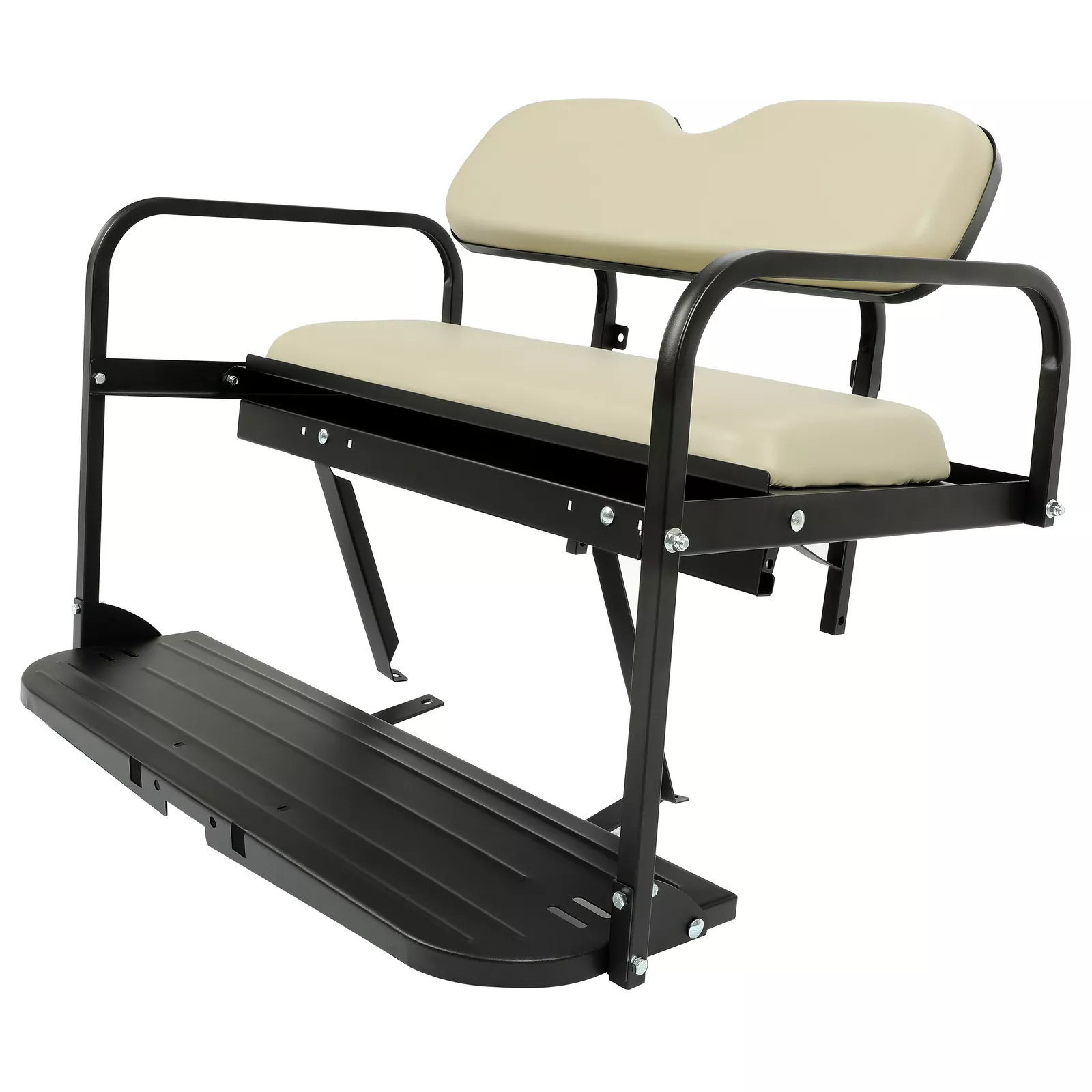 Back Rear Seat for 2007-2016 Yamaha Drive G29 Golf Cart Folding Back Seat Off White Powder Coated Rear Flip Seat