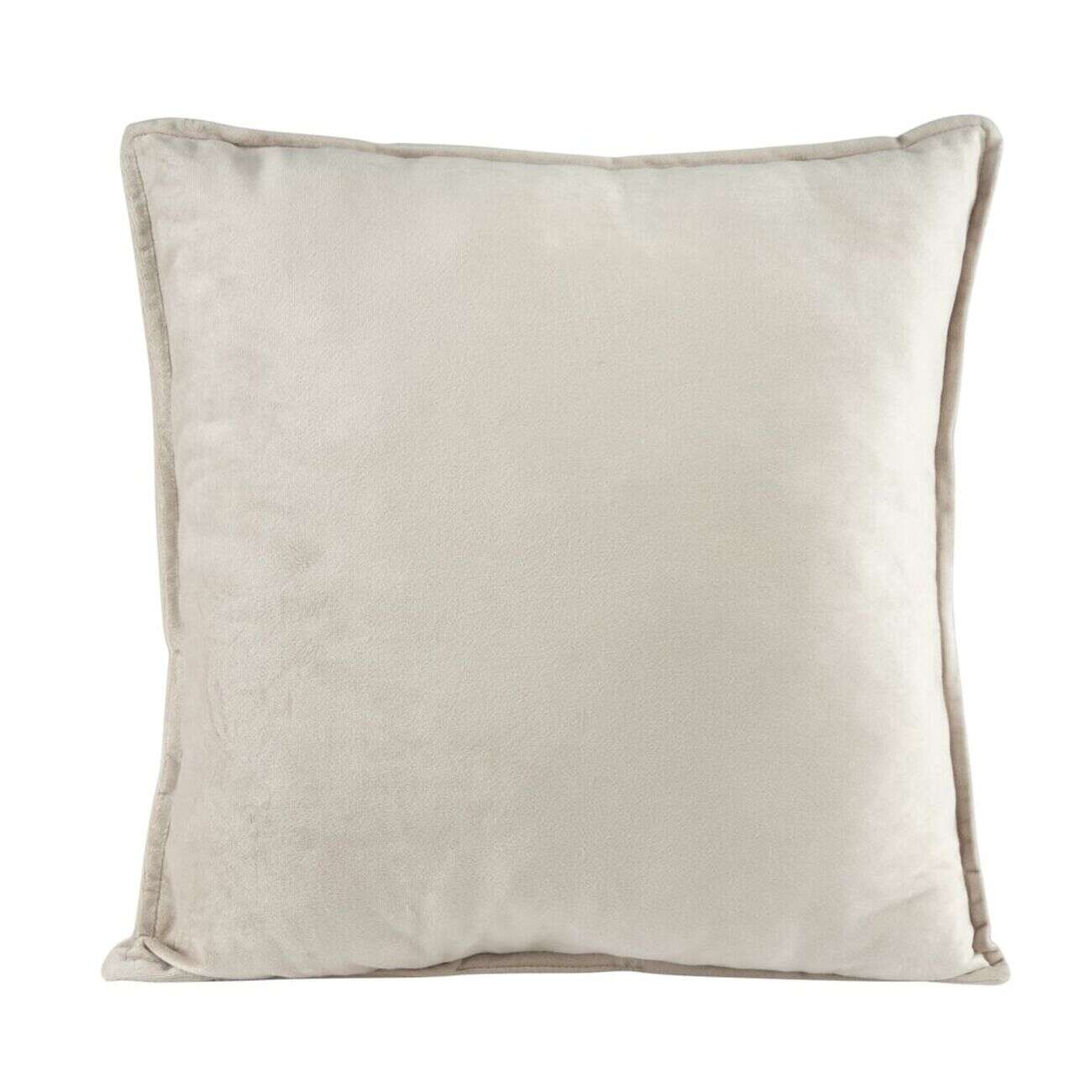Coussin carré velours uni 45x45cm (2 modèles)