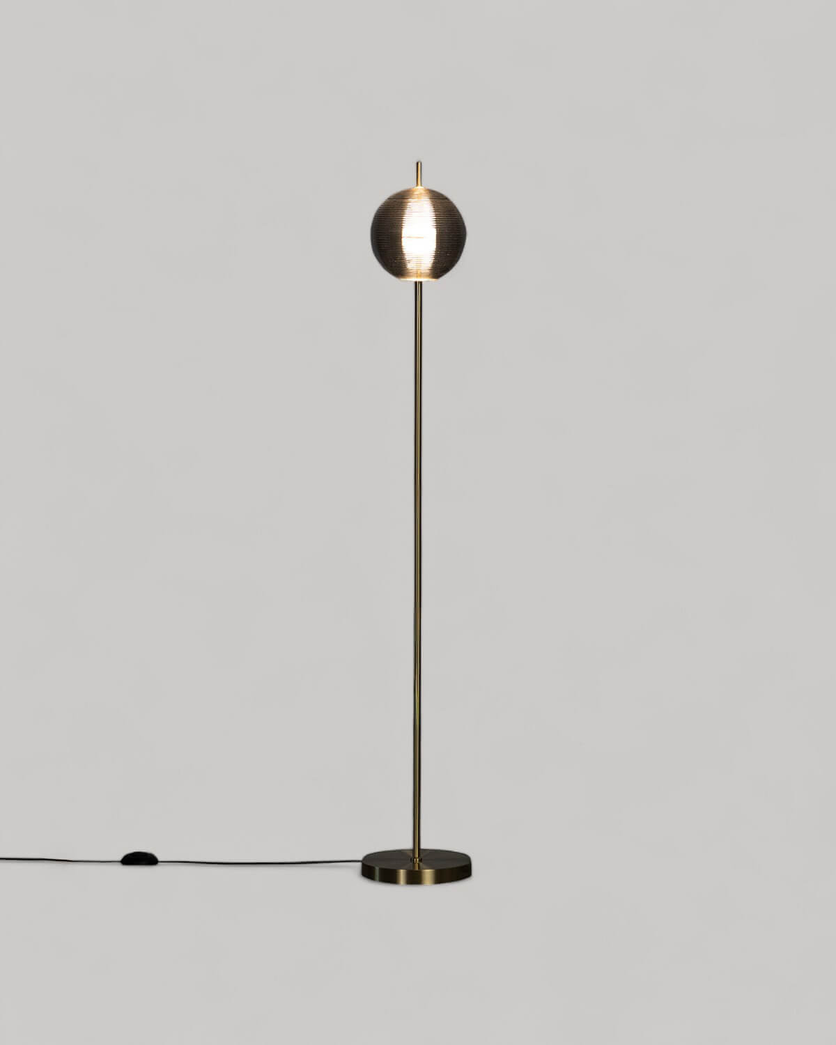 Samil - Lámpara de Pie LED Dimmable de Metal Esférica Samil