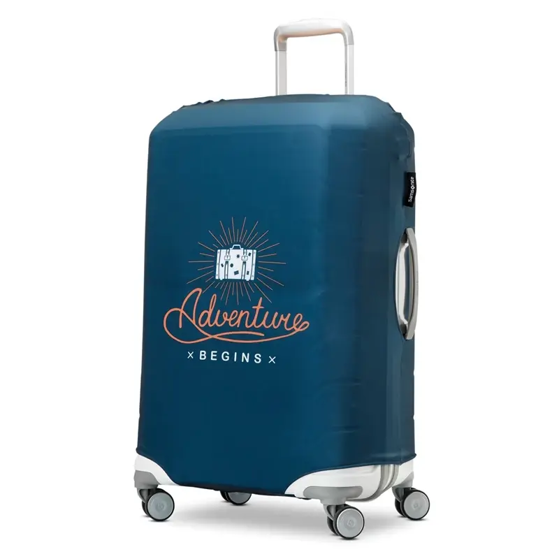 Adventure Begins Printed Luggage Cover - XL Luggage Accessories | 8529-LJRFQ - SAMSONITE OUTLET