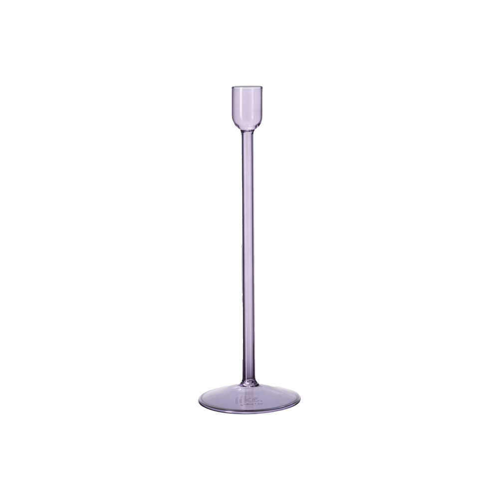 Like Home Candlestick holder - Purple, 3.2'' x 3.2'' x 9.9''