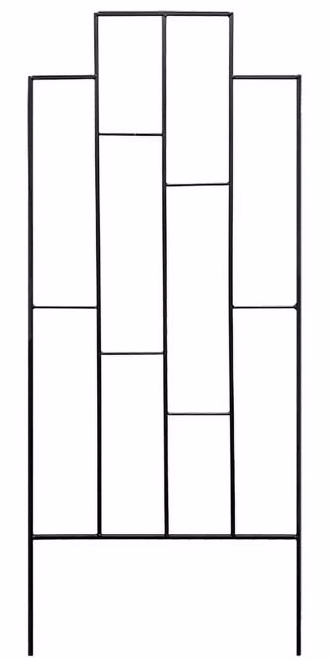 American GardenWorks Contemporary Trellis, Matte Black, 64H