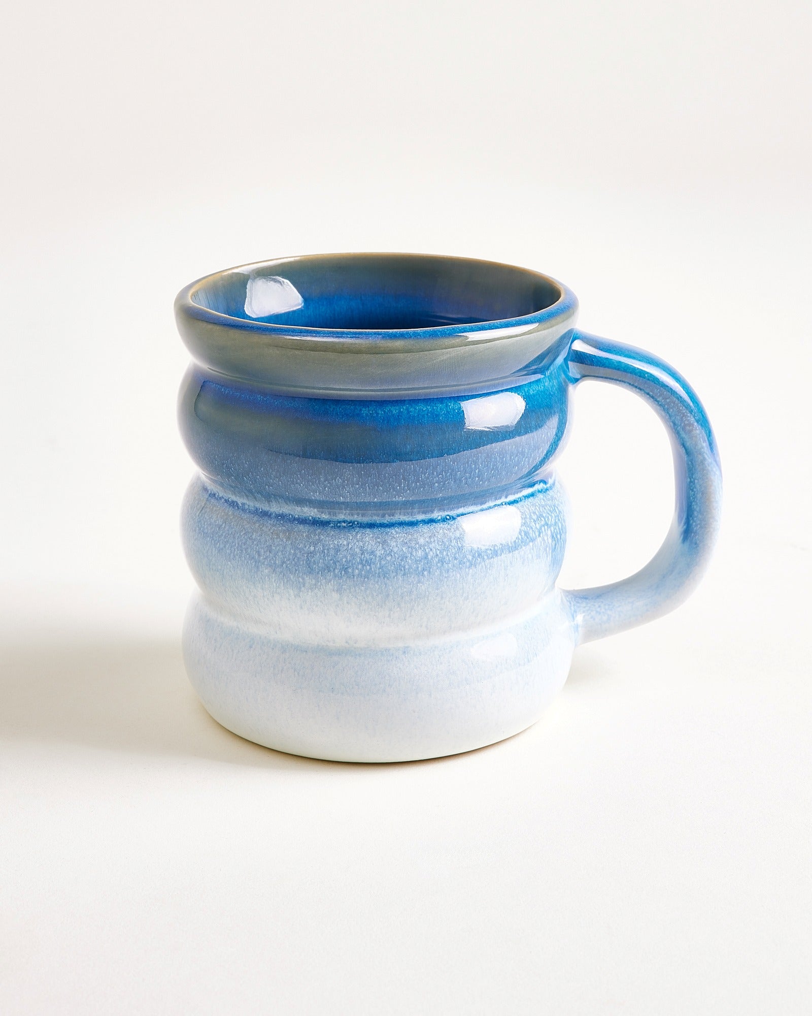 OMBRA - LARGE MUG BUBBLE DARK BLUE LIGHT BLUE