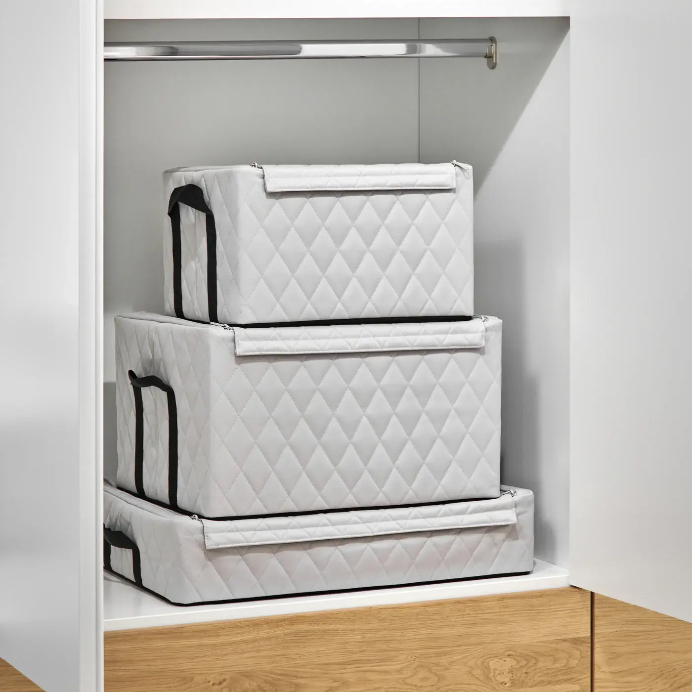 storagebox L rhombus light grey