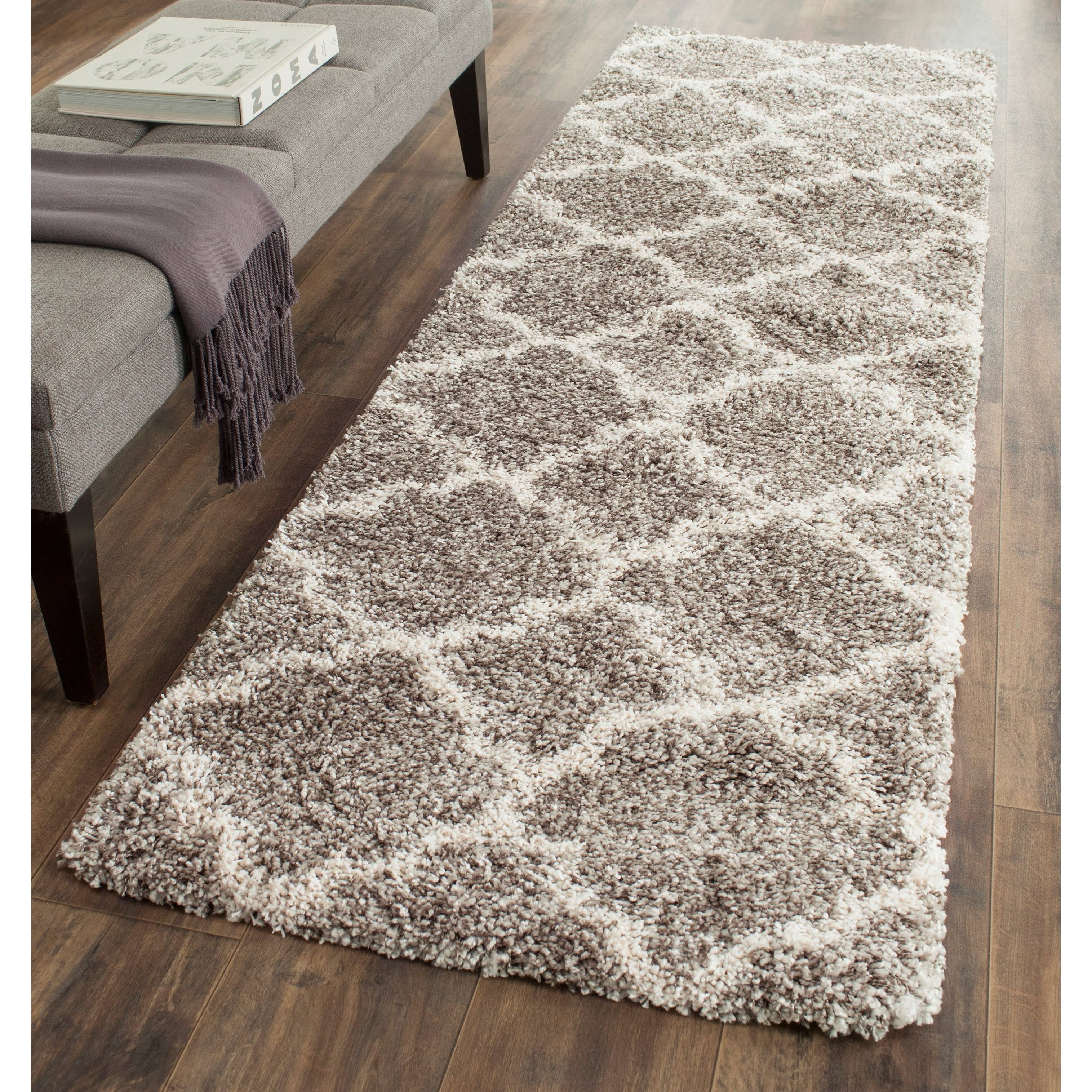 Safavieh Hudson Shag SGH282B Grey / Ivory Rug 2'3