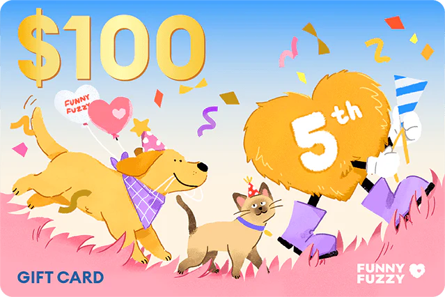 FunnyFuzzy 5th Anniversary Gift Card