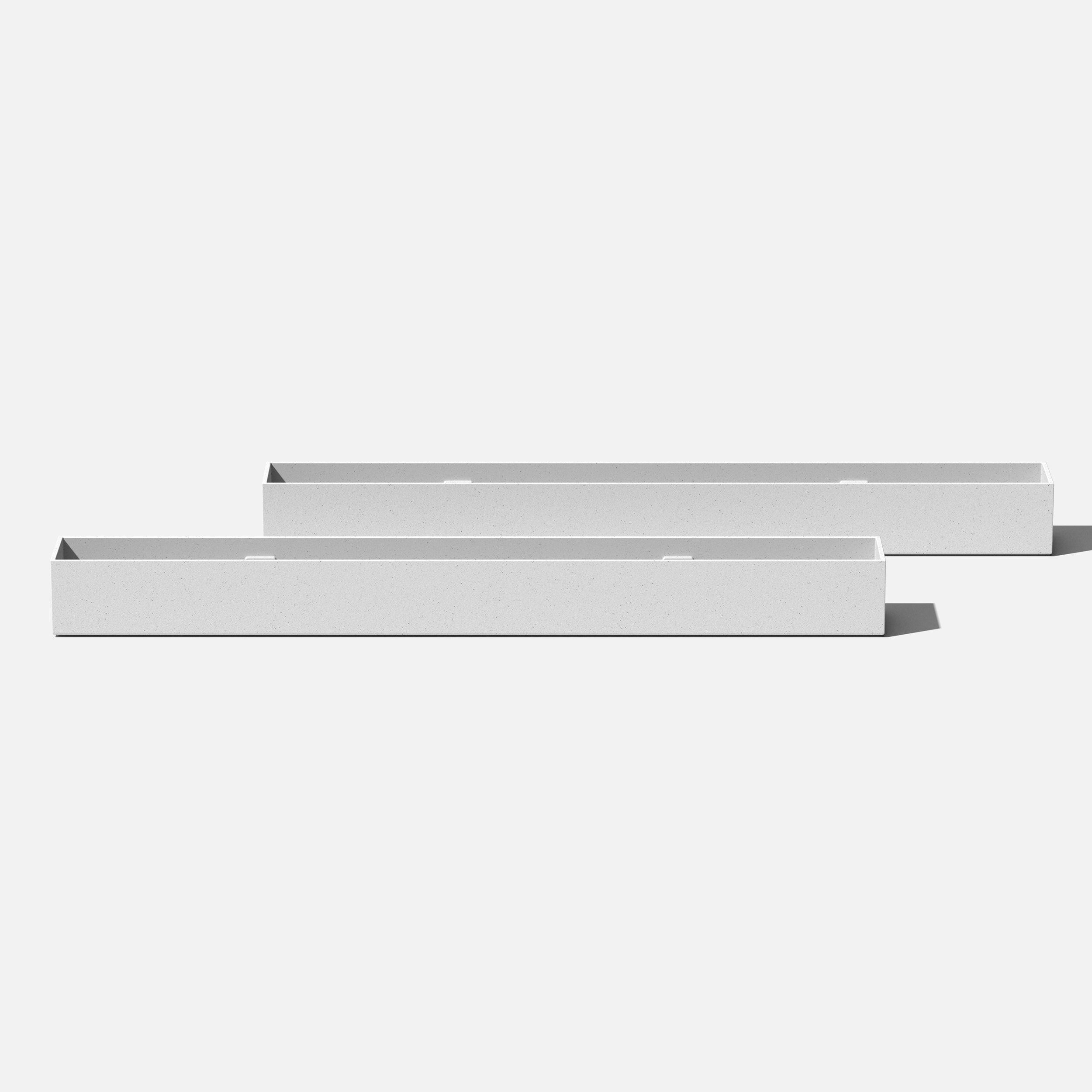 Veradek Geo Trough Planter, Size: 32L x 3.5W x 3H in., White