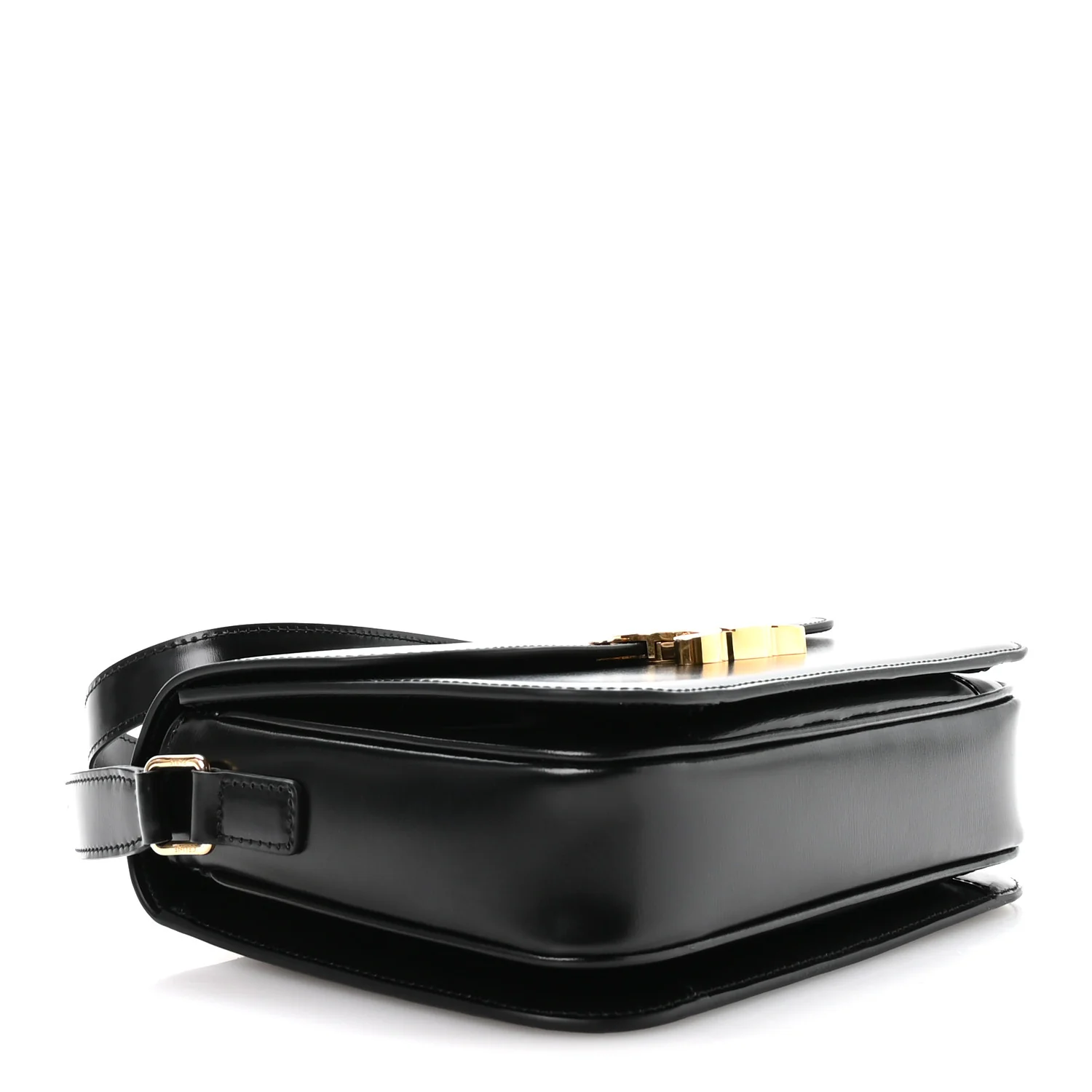 Shiny Calfskin Medium Triomphe Black