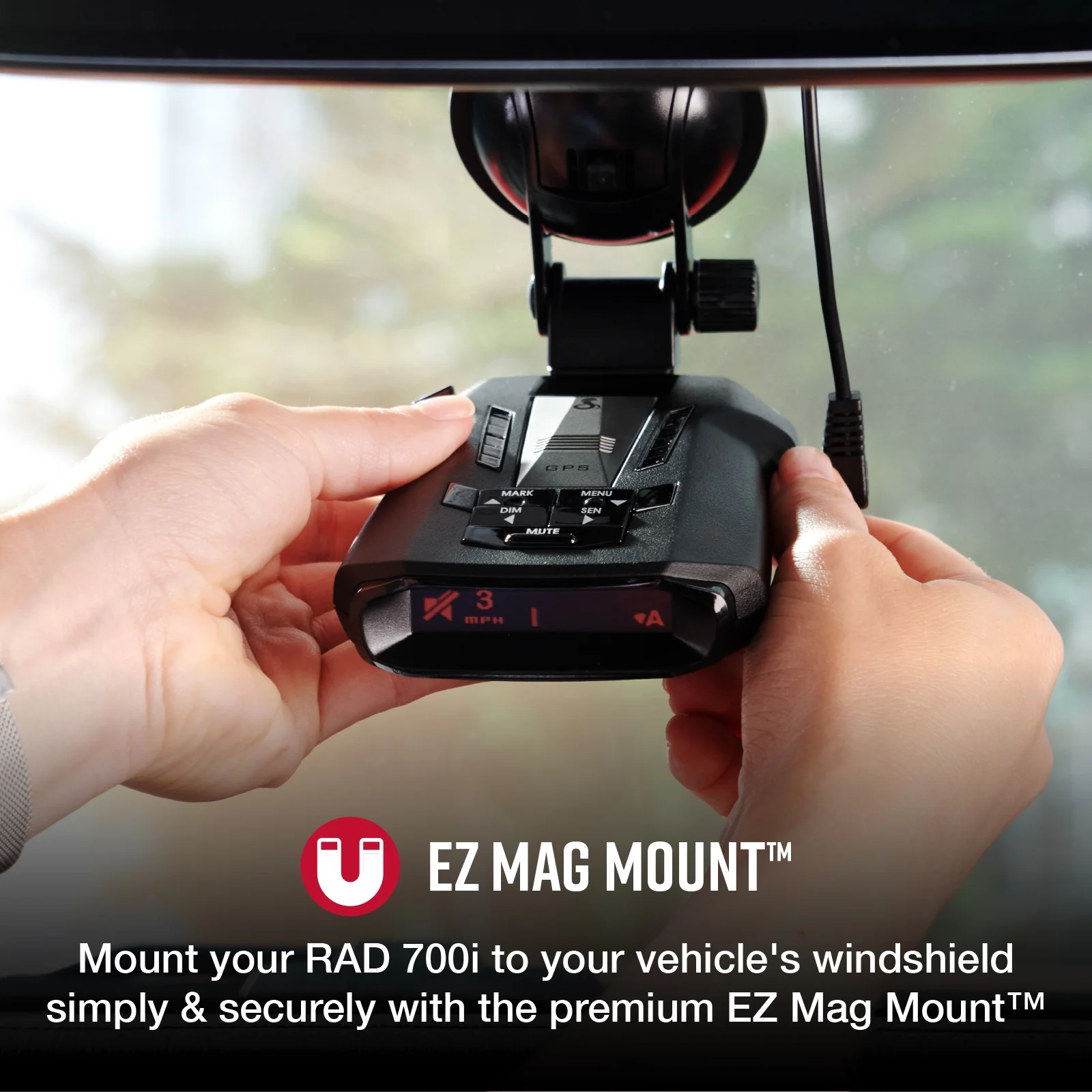 RAD 700i Laser Radar Detector Premium Detection Range, AutoLearn Intelligence, Advanced Filtering, Apple CarPlay Android Auto, Front Rear Detection - Image 7
