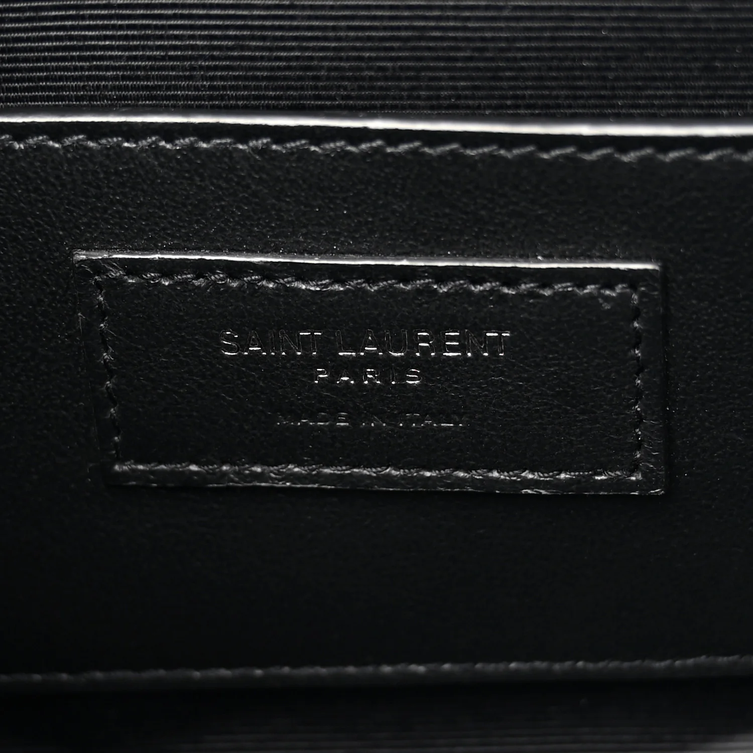 Grain De Poudre Textured Mixed Matelasse Triquilt Small Monogram Monochrome Satchel Black