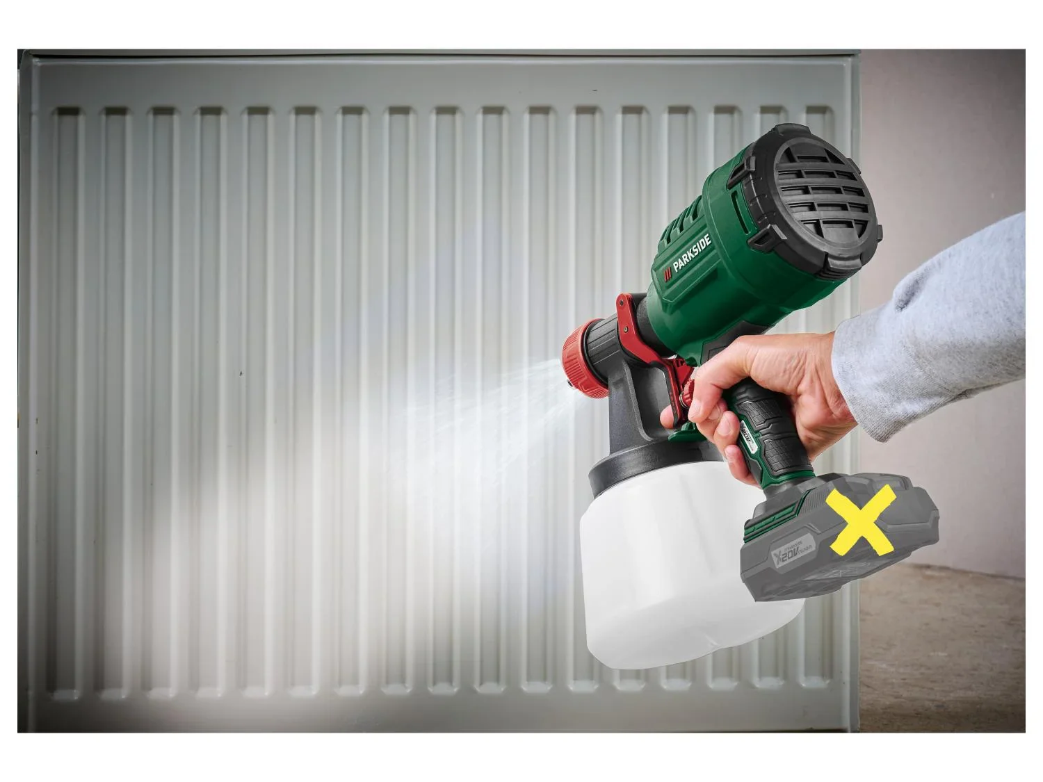PARKSIDE Pistolet  peinture sans fil PFSA 20-Li B2, 1200 ml, 20 V