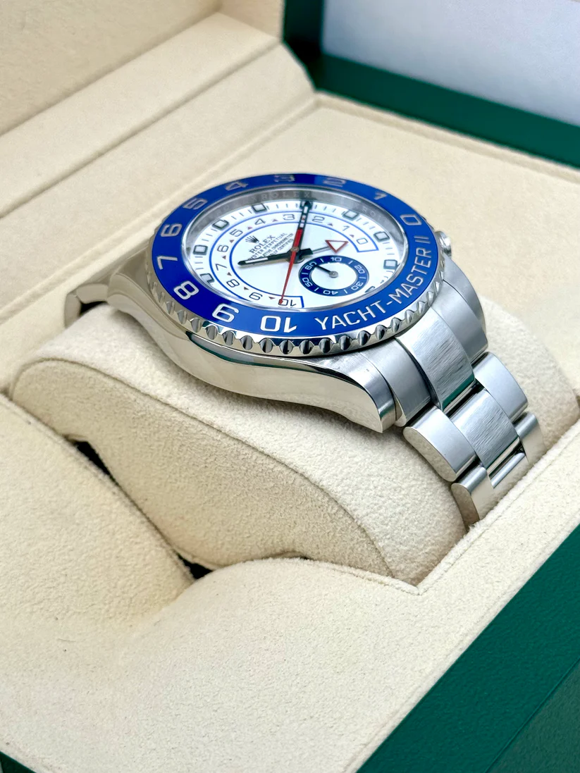 [Super Clone]Rolex Yacht-Master II 44mm 116680 Stainless Steel White Dial