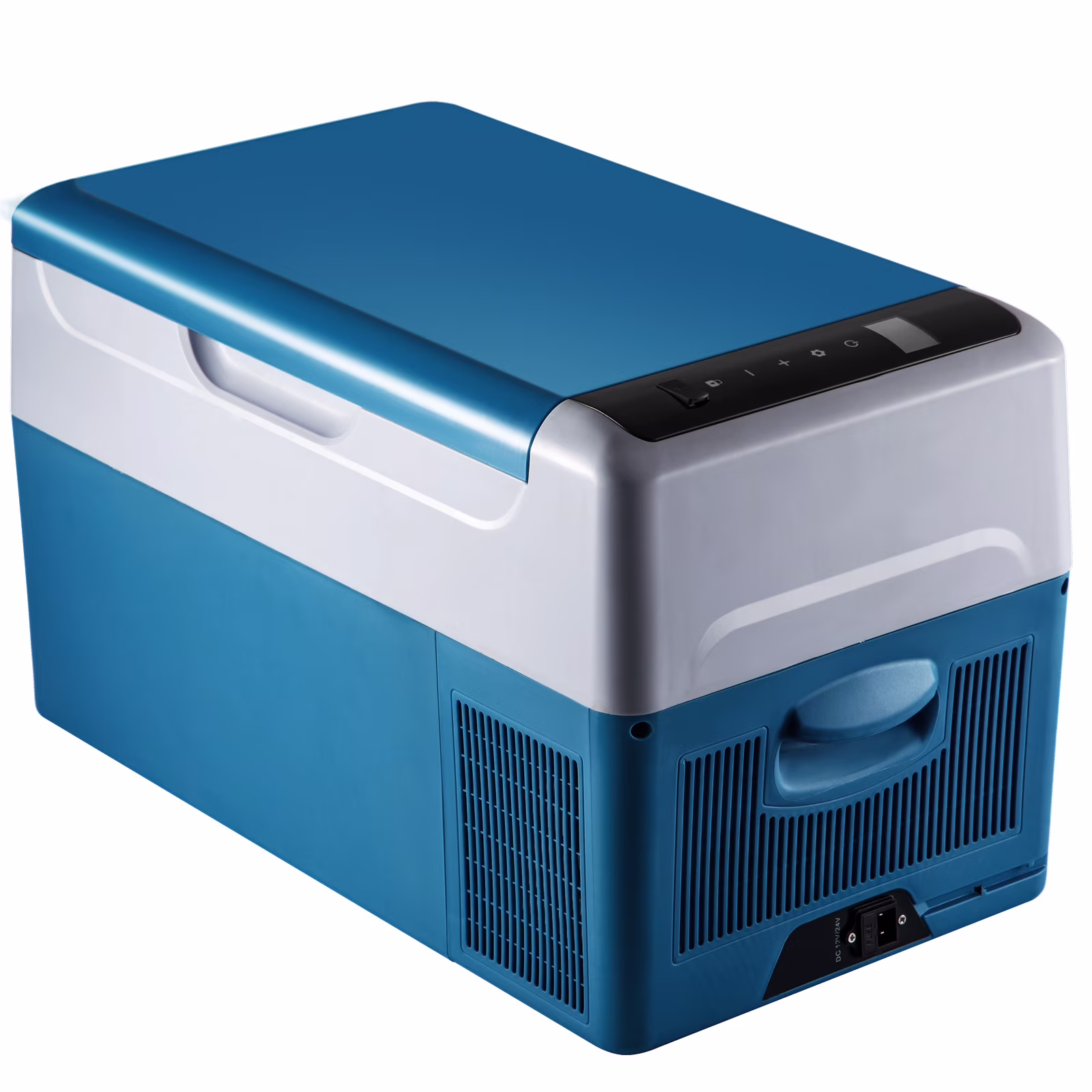 22L Portable Car Refrigerator, 23 Quart RV Fridge, 12/24V DC 110-240V AC Vehicle Car Truck Boat Mini Electric Cooler for Driving Travel Fishing Outdoor and Home Use(22 L)
