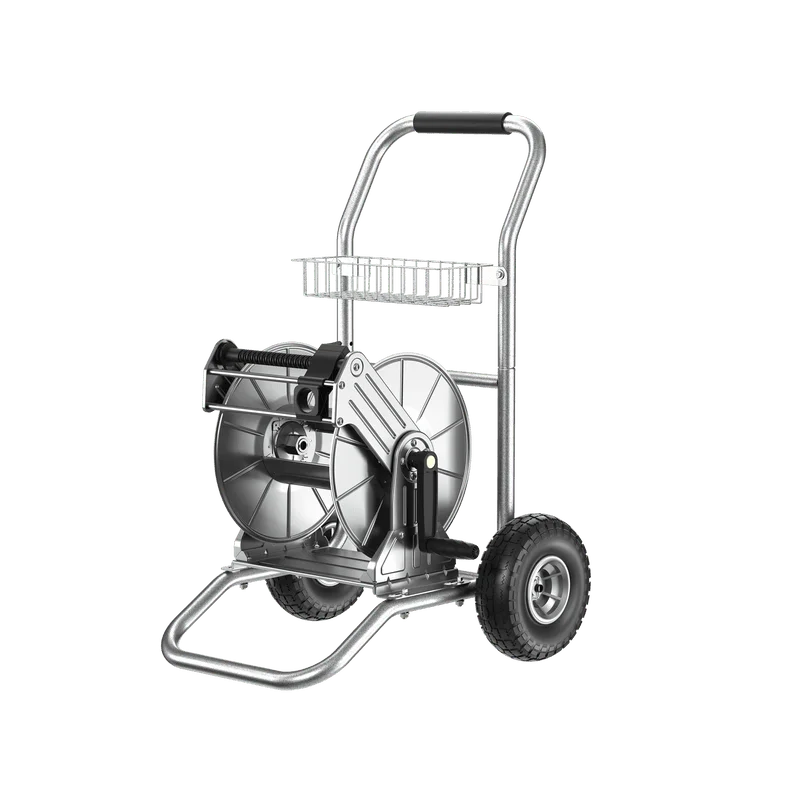 Giraffe Tools Heavy Duty Water Hose Reel Cart, Garden Hose Reel Cart with Wheels