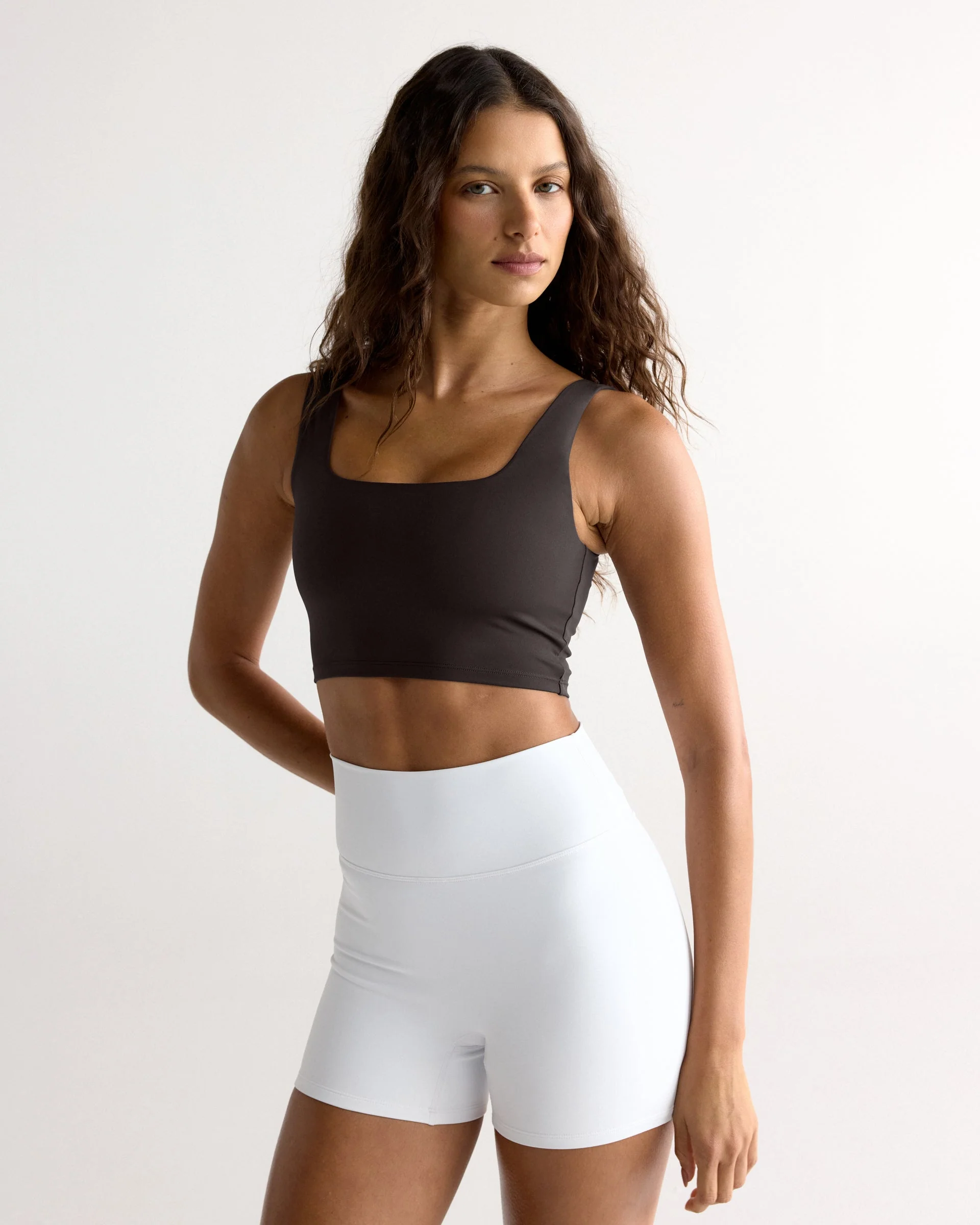 Ultimate Square Neck Bra - Coffee Bean
