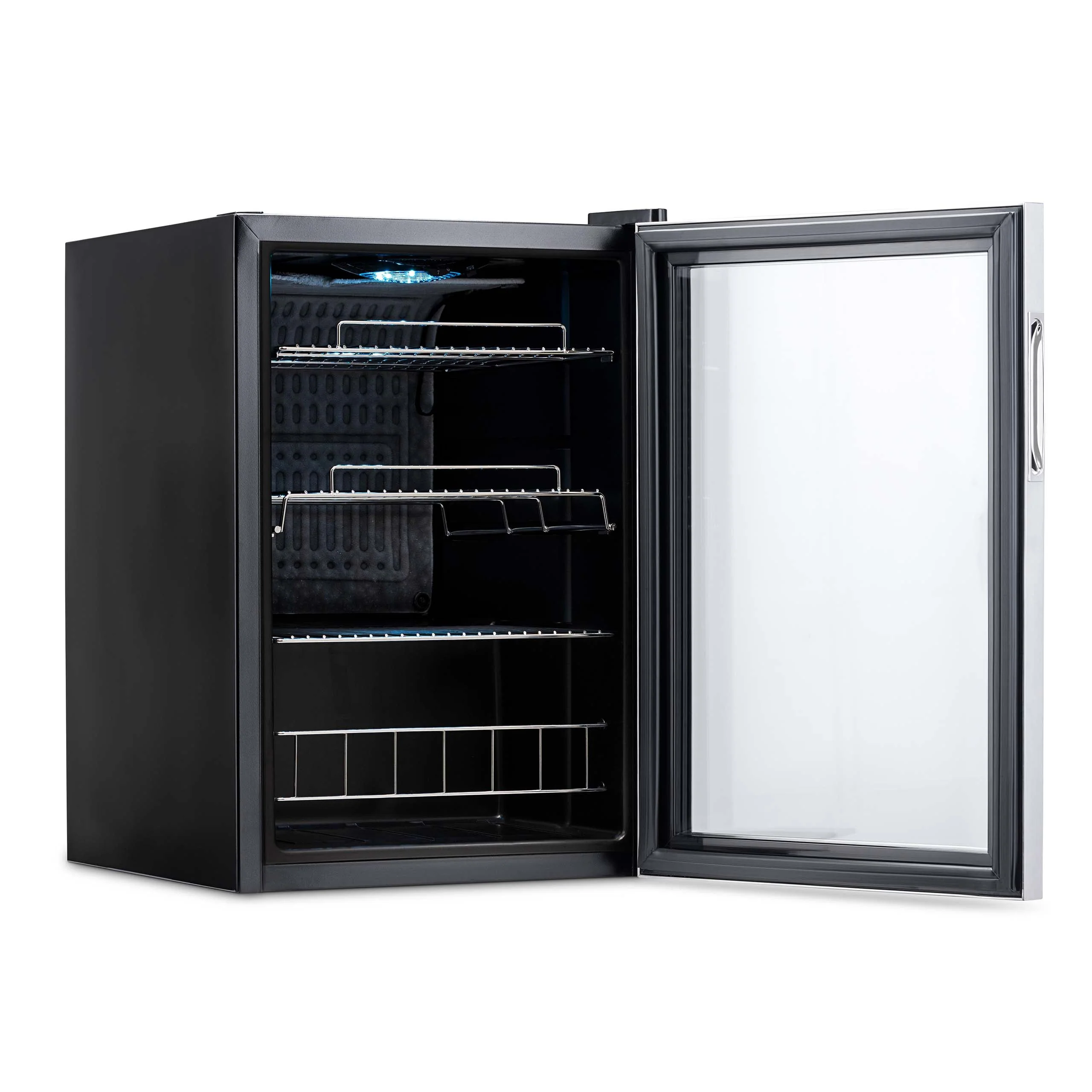 Newair 90-Can Freestanding Stainless Steel Beverage Fridge -17