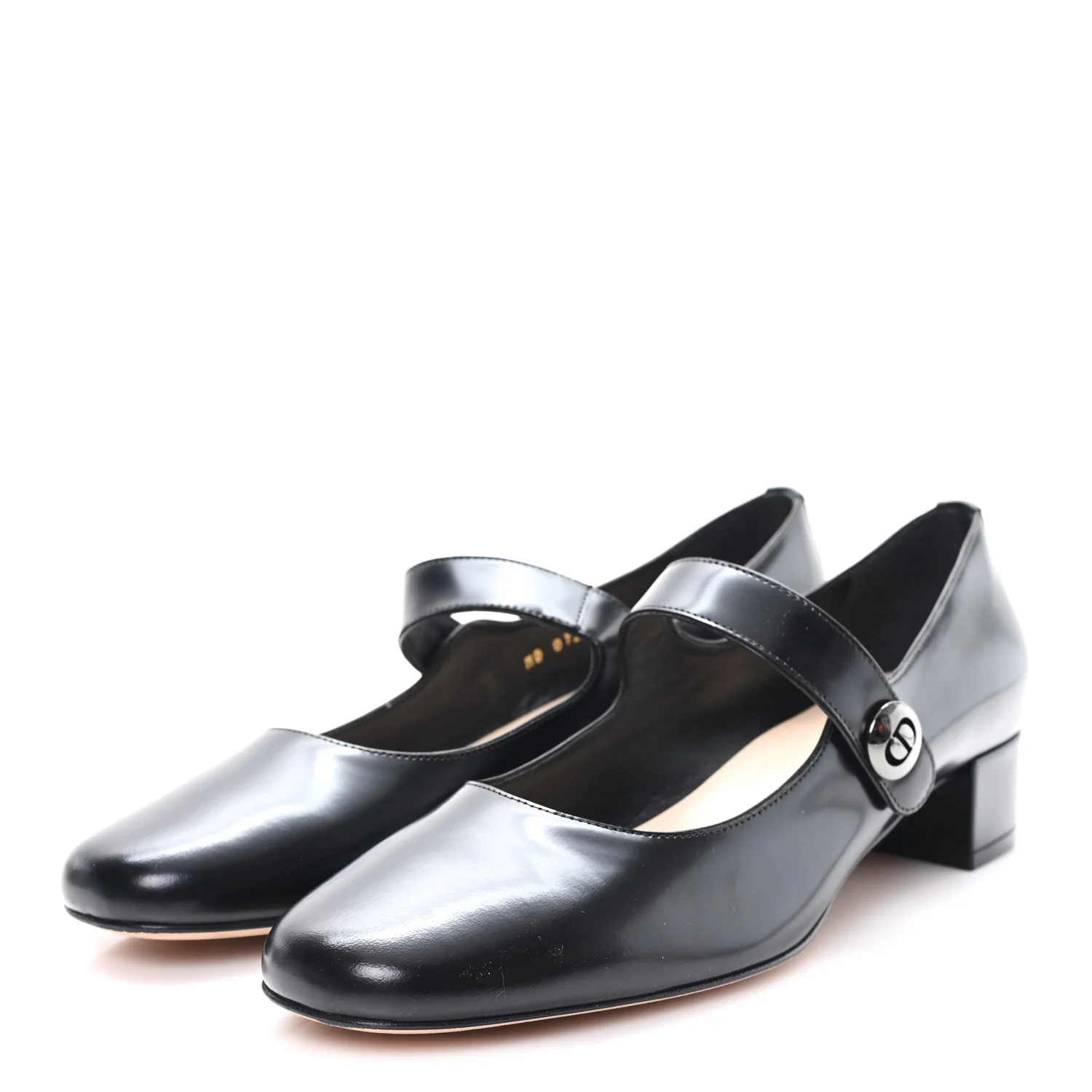Brushed Calfskin Uniform 30mm Pumps 39 Black