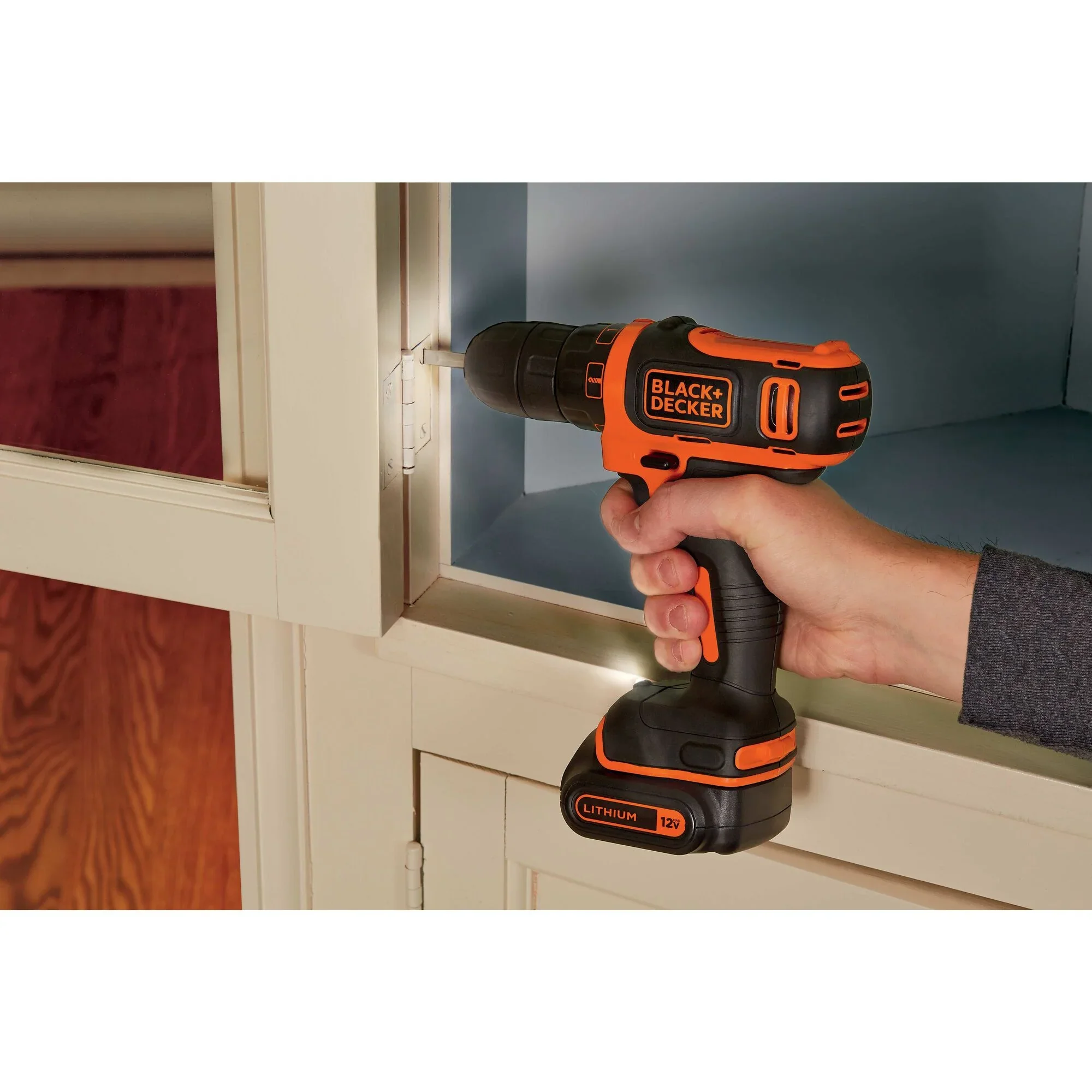 BLACK+DECKER 12V Cordess Drill/Driver, 1.5Ah, 59 Piece Set, Battery and Charger Included