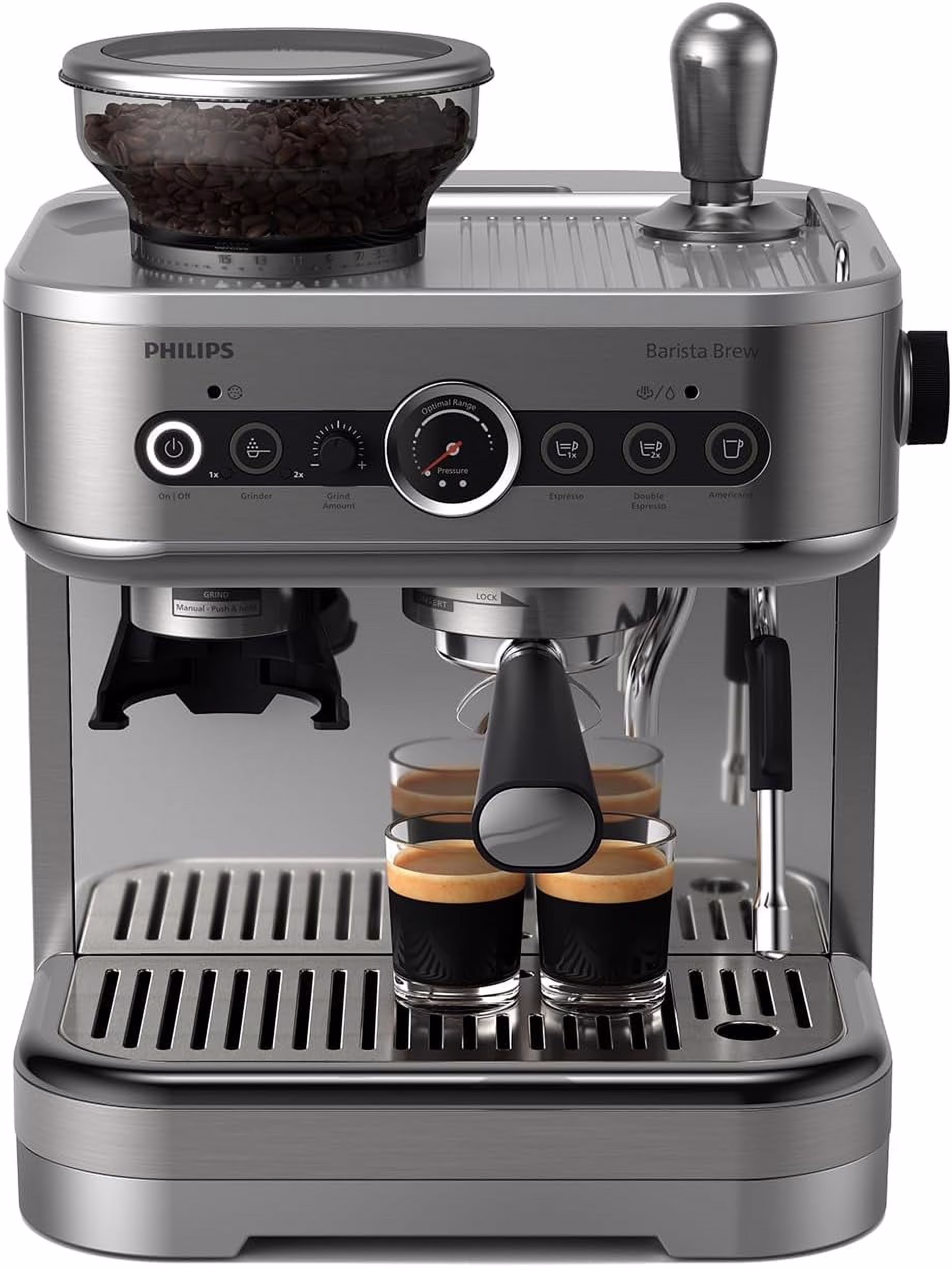 Philips Barista Brew Semi - Automatic Espresso Machine | Stainless Steel | PSA3218/01