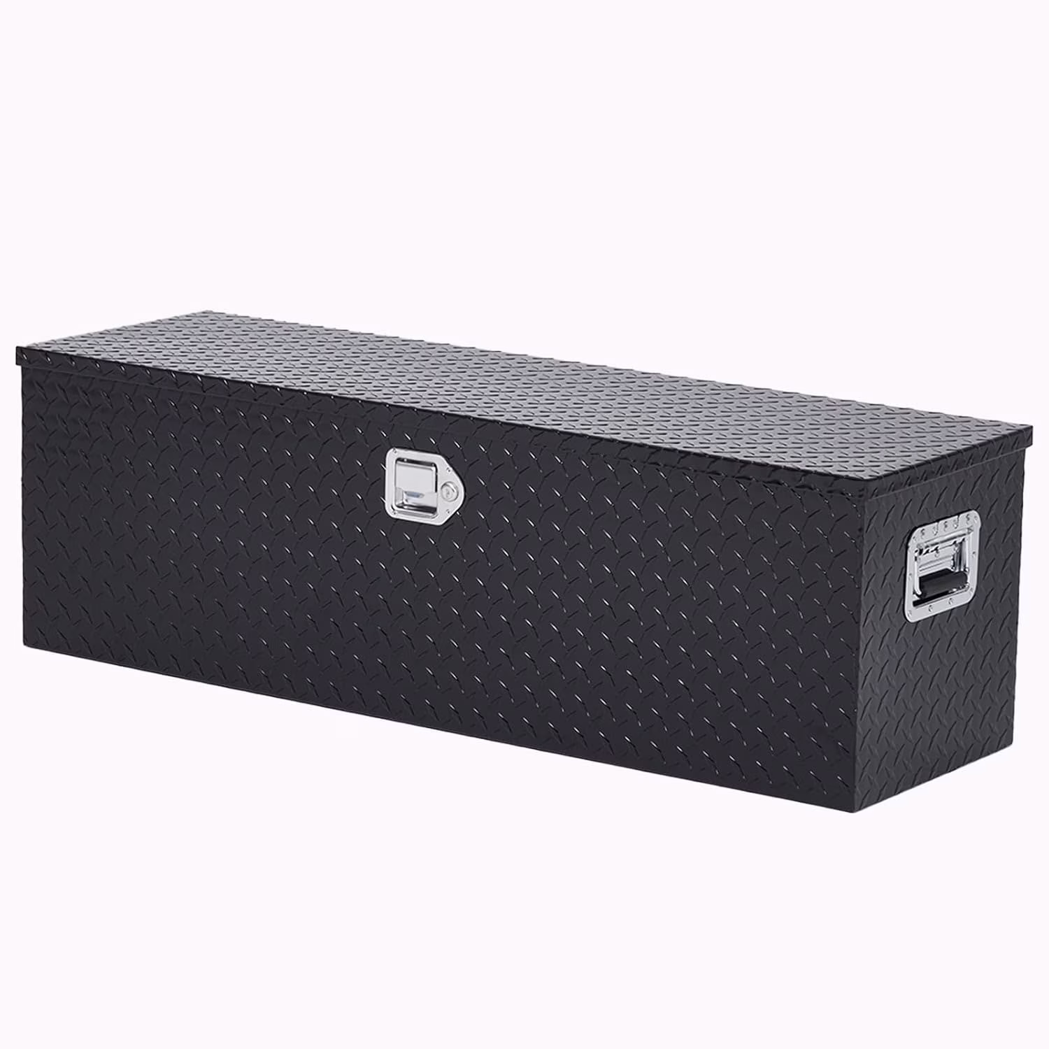48" Aluminum Truck Tool Box for Pickup Truck Bed RV Toolbox, Heavy Duty Tool Storage Box, Waterproof Storage Organizer Chest with Handle and Lock, 48"x15"x15"(Silver) - Image 3