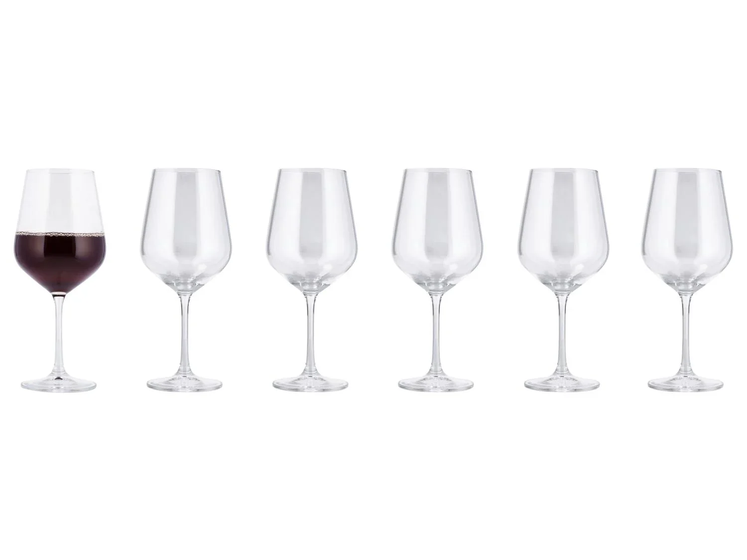 SILVERCREST Lot de 6 verres en cristal