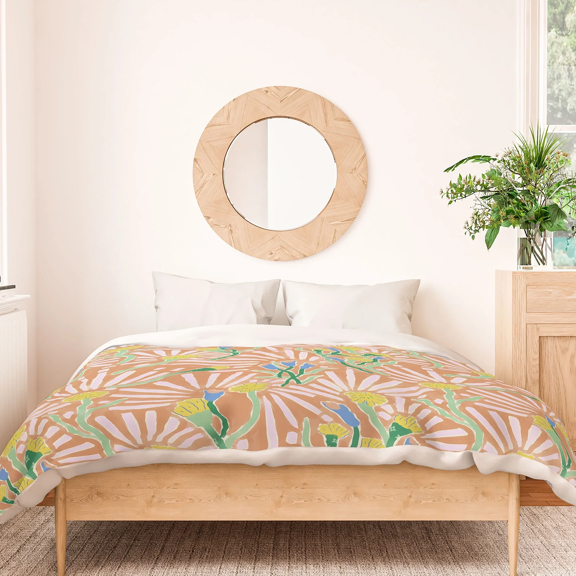 Society6 MSRYSTUDIO Garden Magic Fantasy Duvet Polyester Twin- 68 X 88
