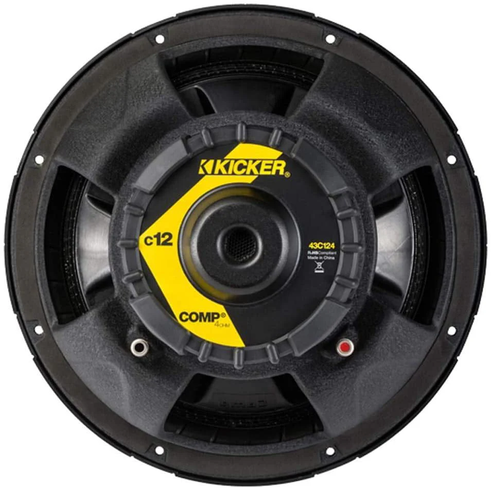 Kicker 43C124 Classic 12" Comp 4 Ohm SVC Subwoofer Image 4