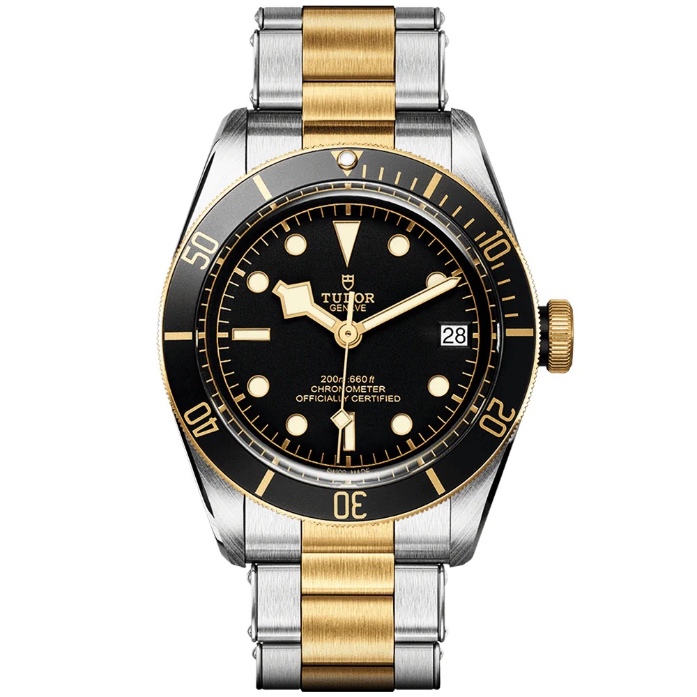 【Super Clone】TUDOR Black Bay S&G 41mm Black/Gold Dial Automatic Men's Bracelet Watch M79733N-0008