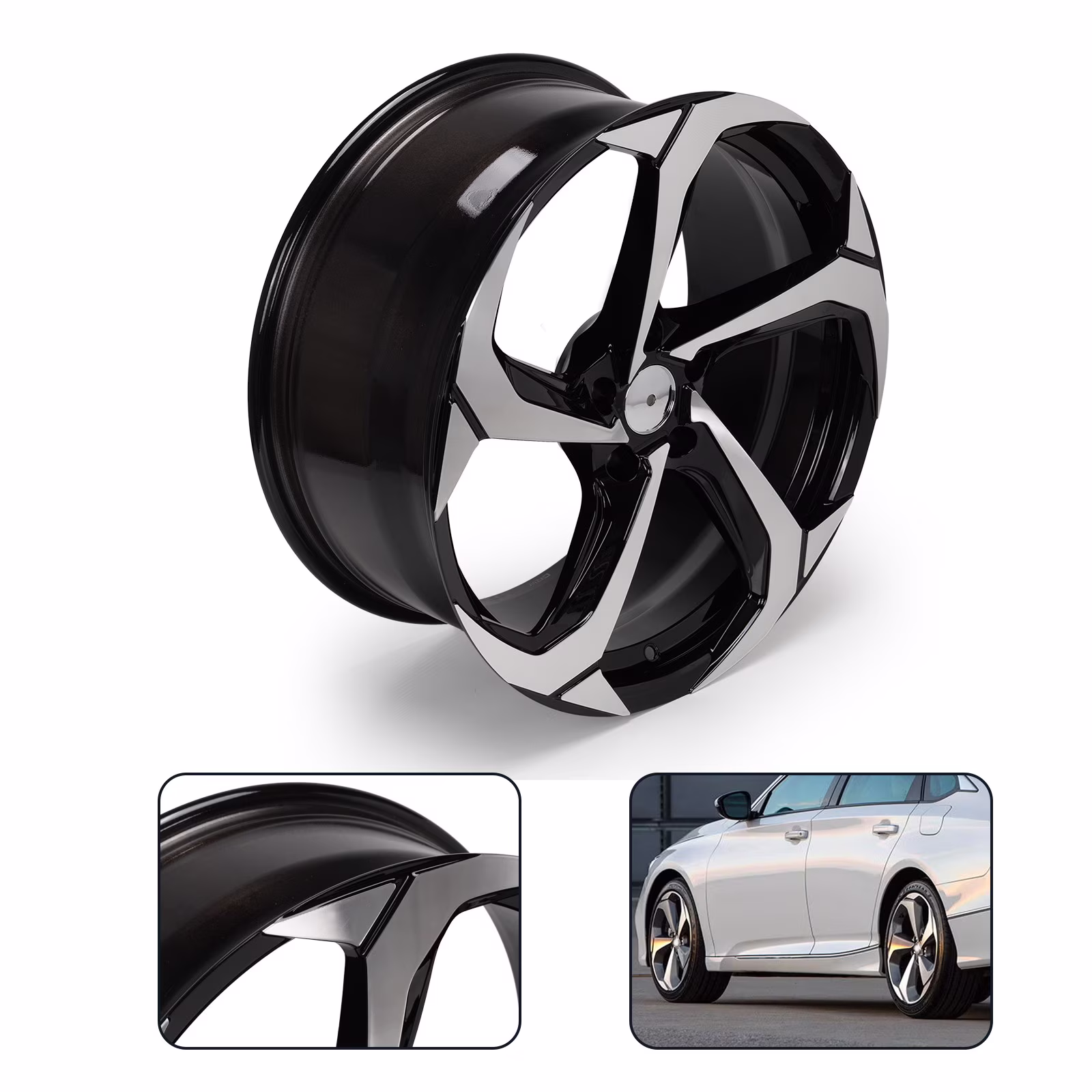 New 19"x 8.5" Alloy Replacement Wheel Rim for HONDA ACCORD 2018-2023