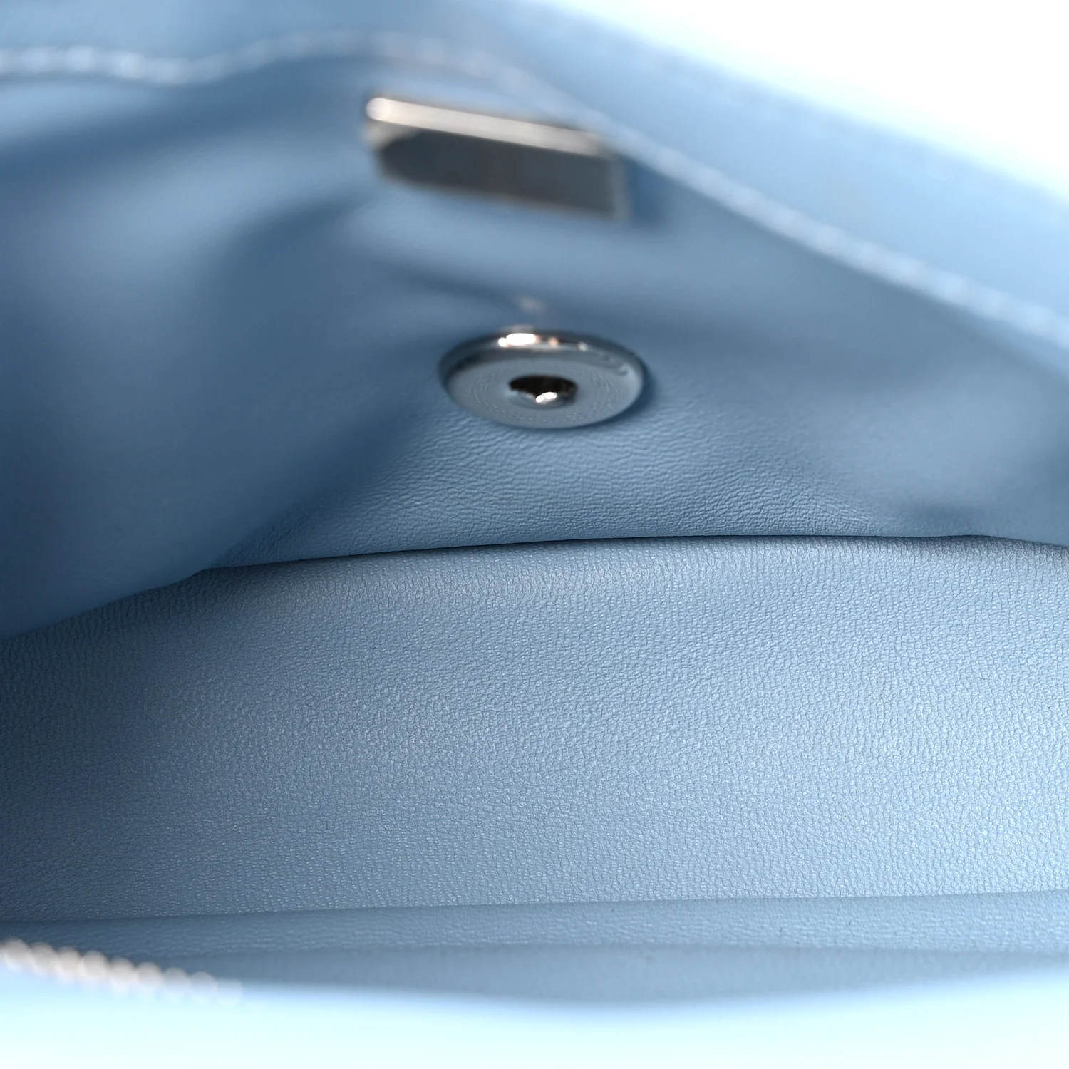 Denim Strass Evening Flap Bag Blue