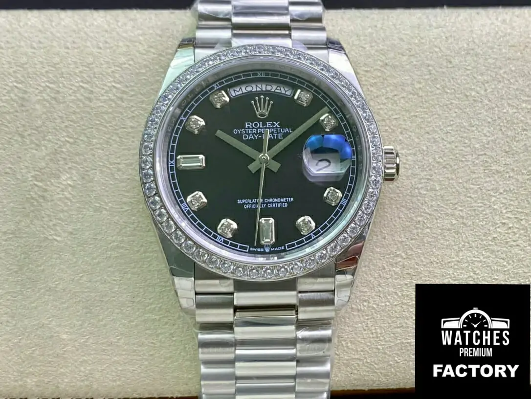 Rolex Day Date 118346 36MM EW Factory Stainless Steel Strap