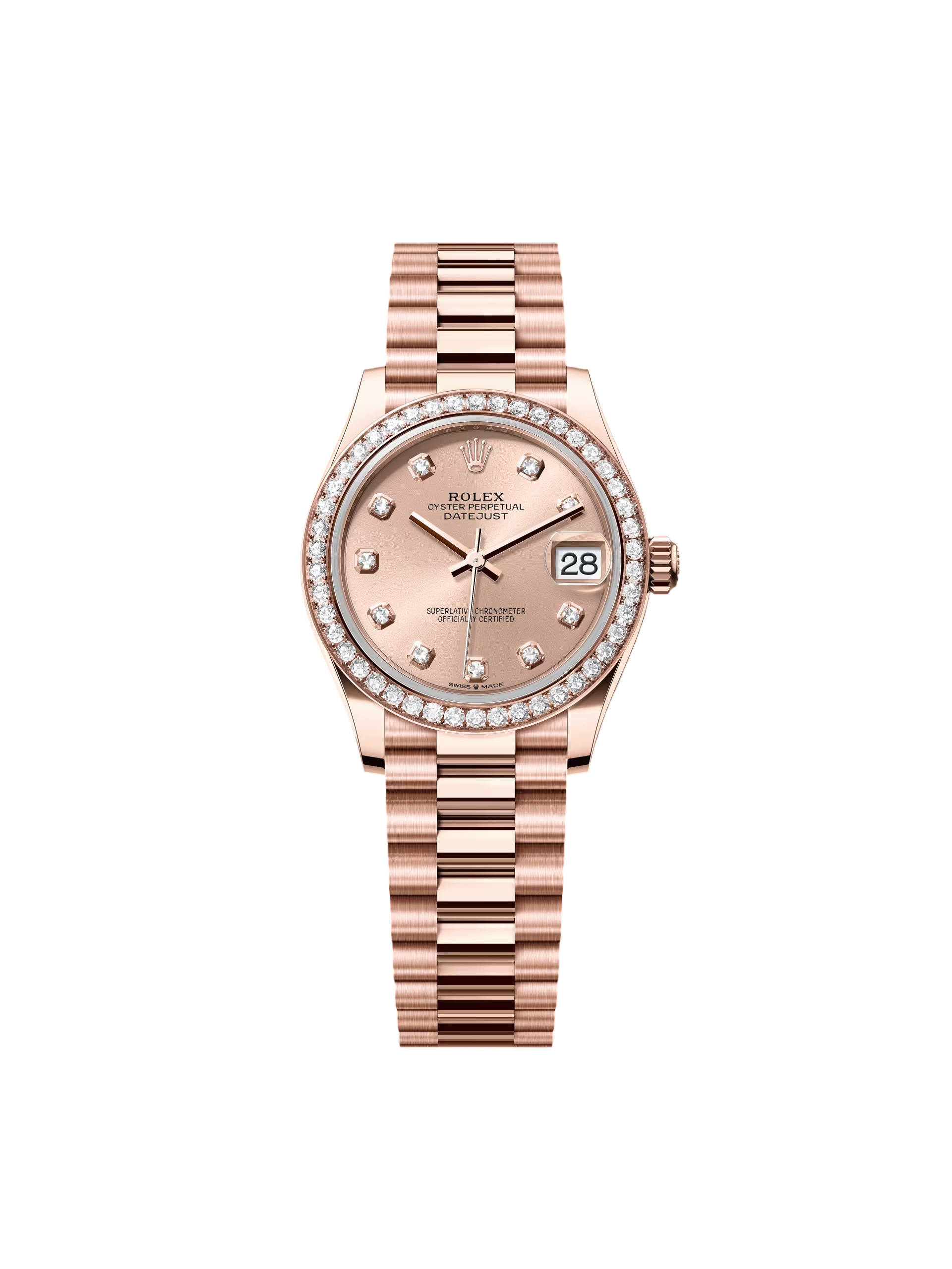 【Super Clone】RLX Datejust m278285RBR-0025 Rosé Dial 31mm