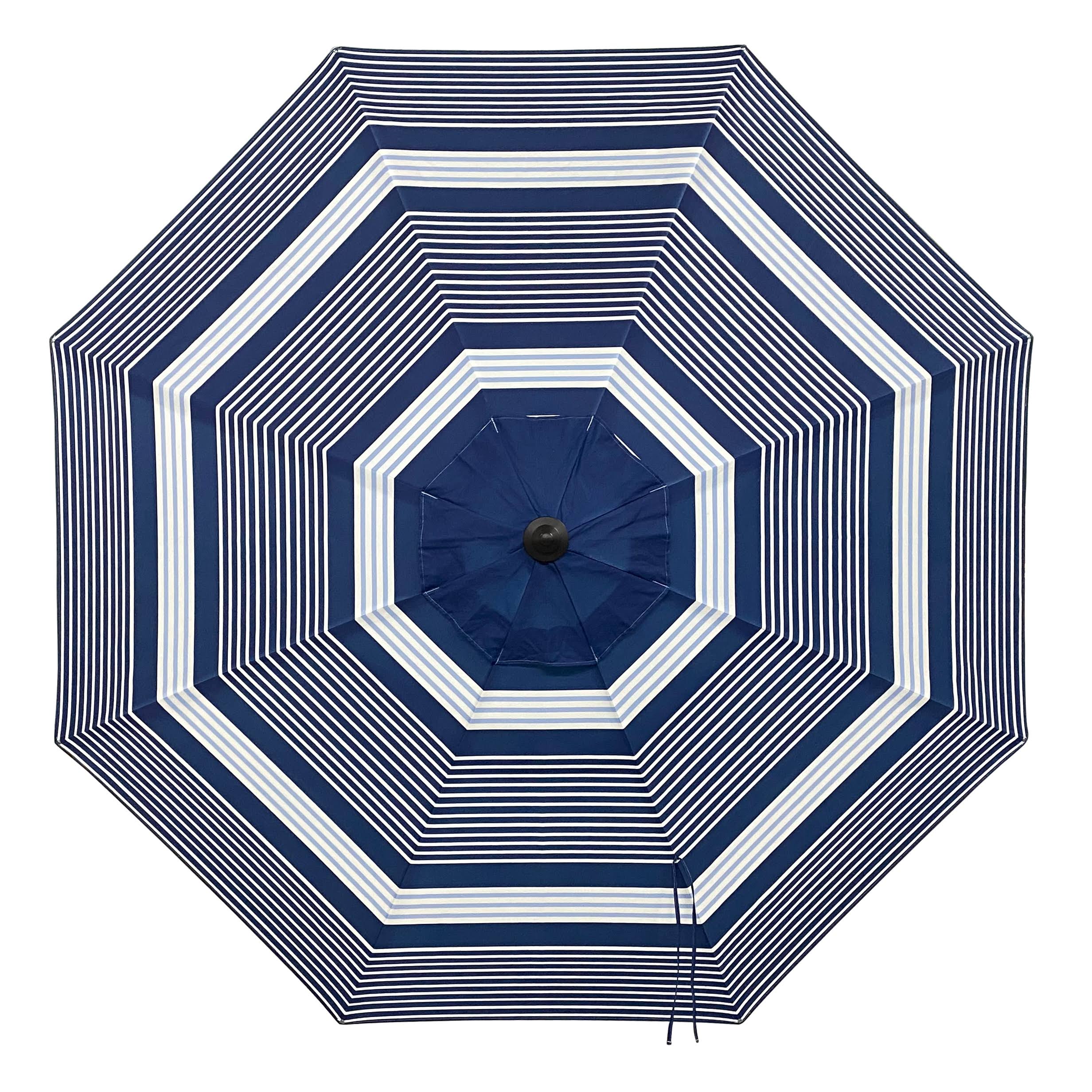 Allen + Roth 9-ft Blue Auto-Tilt Market Patio Umbrella Polyester | USA38A278ZT-NA-LS