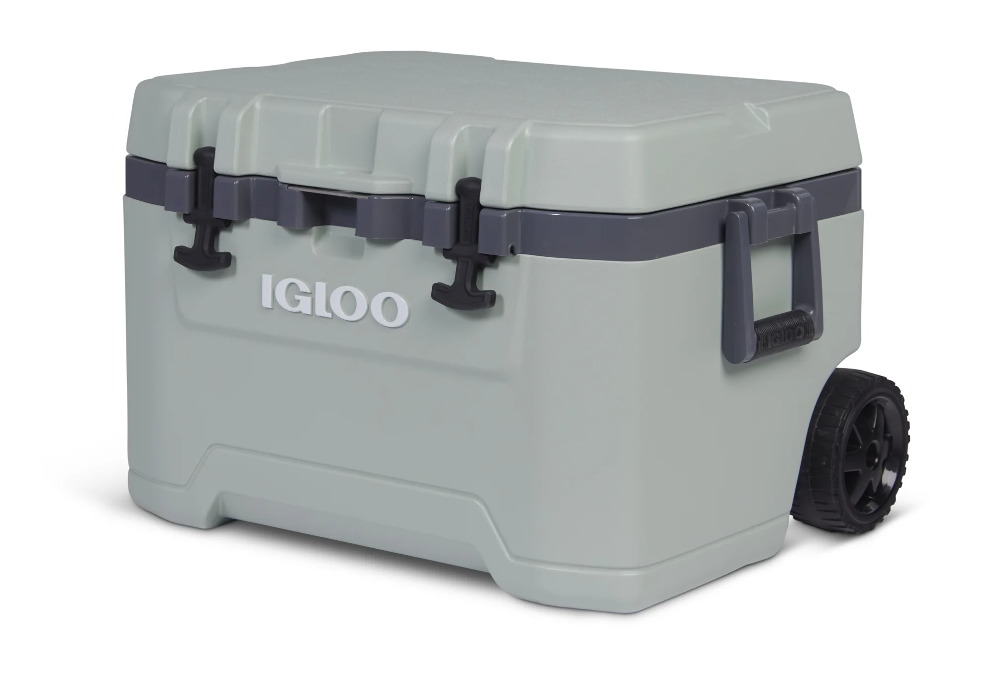 Igloo 52 QT Overland Ice Chest Cooler with Wheels, Gray