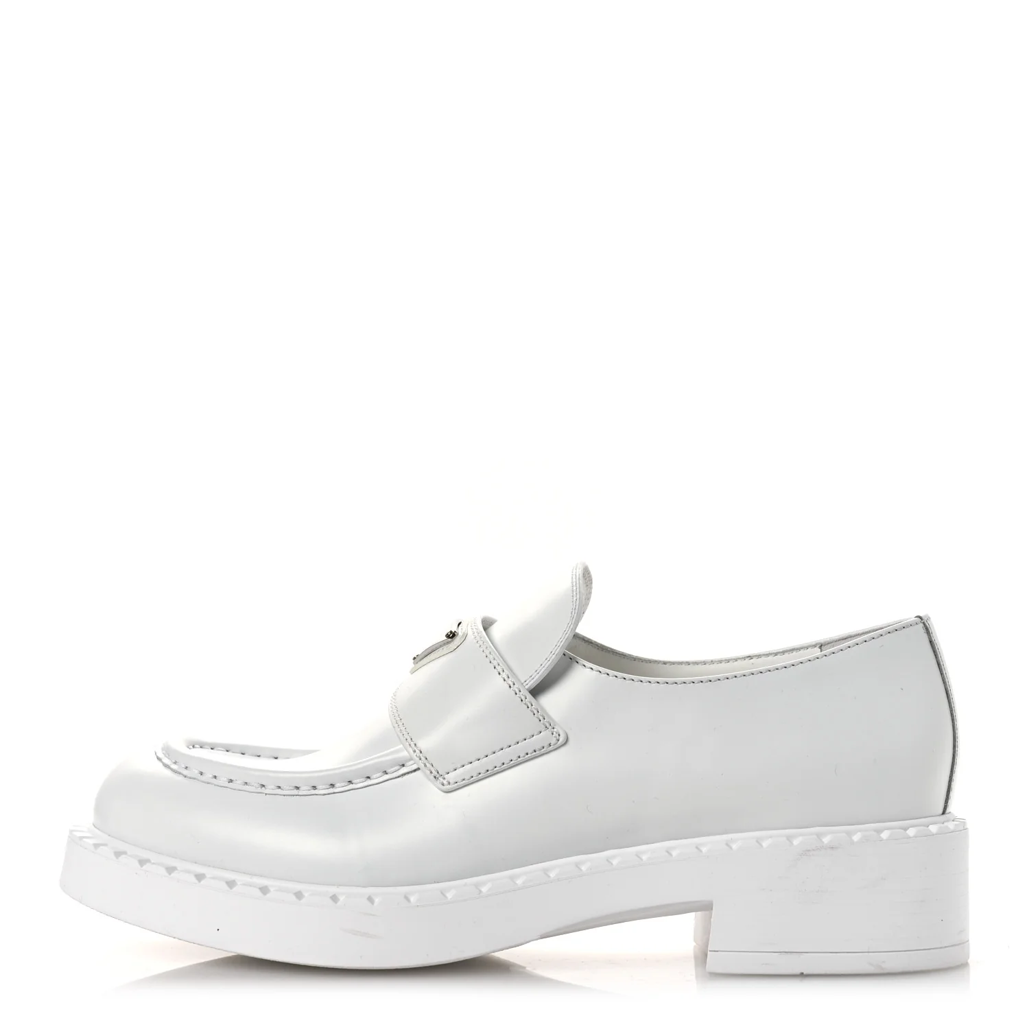 Spazzolato Triangle 50mm Loafers 41 White