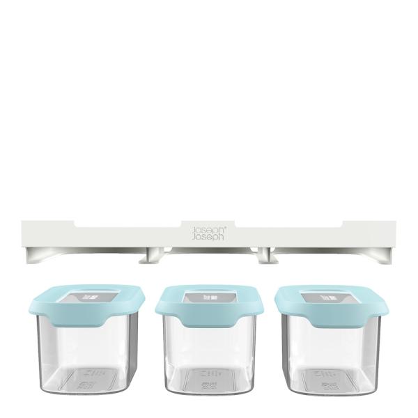 CupboardStore oppbevaringssett 3 x 900ml blå