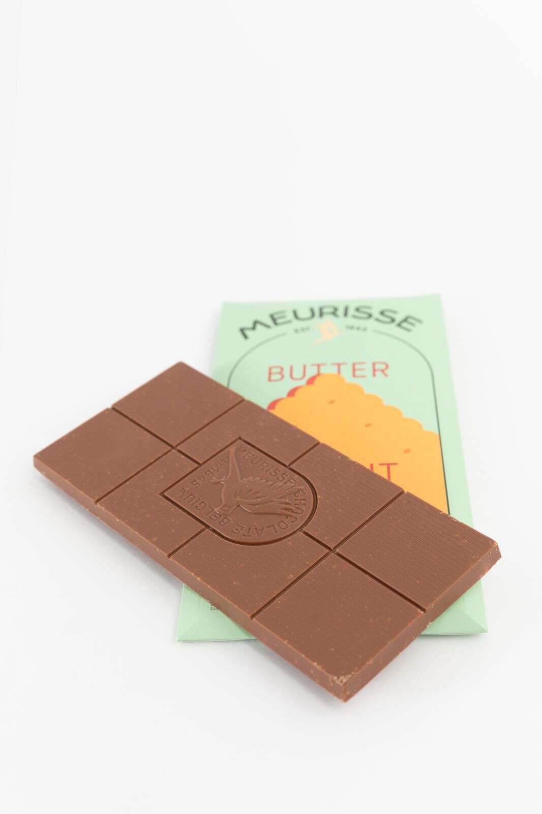 Meurisse chocoladereep melk Butter Biscuit