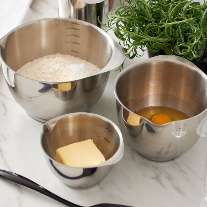 Margrethe bakebolle 1,5L stål