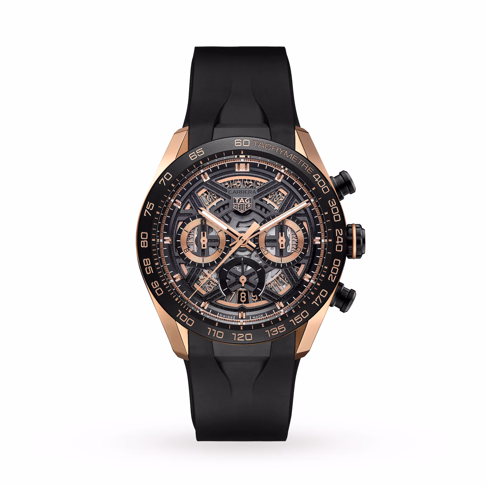 【Super Clone】TAG Heuer Carrera Chronograph Extreme Sport 44mm Mens Watch Gold CBU2050.FT6273