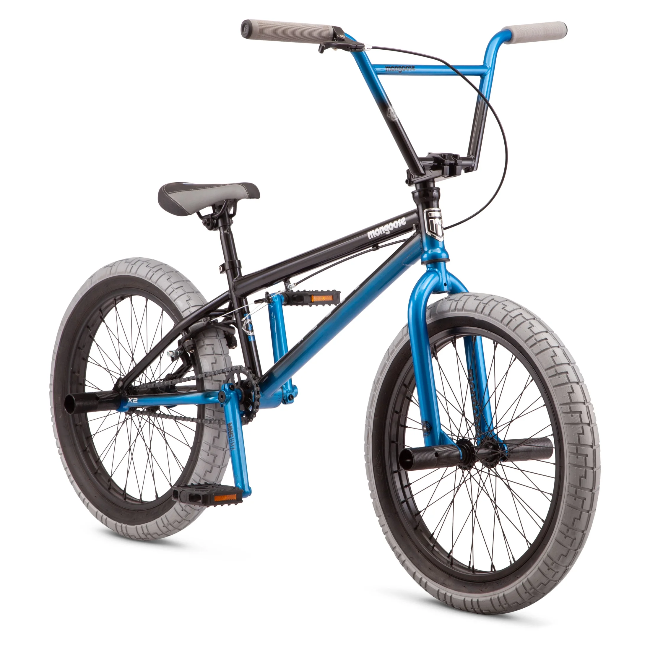 Rebel X2 Kids BMX Bike, 20-in. Wheels, Children Ages 6+, Black Blue Bicycle(Black) - Image 2