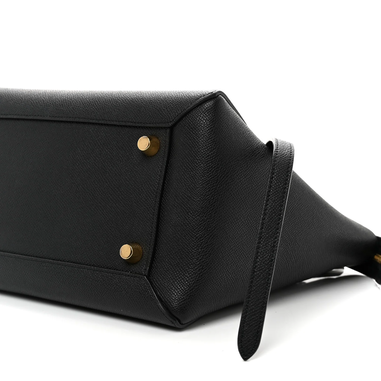 Grained Calfskin Mini Belt Bag Black